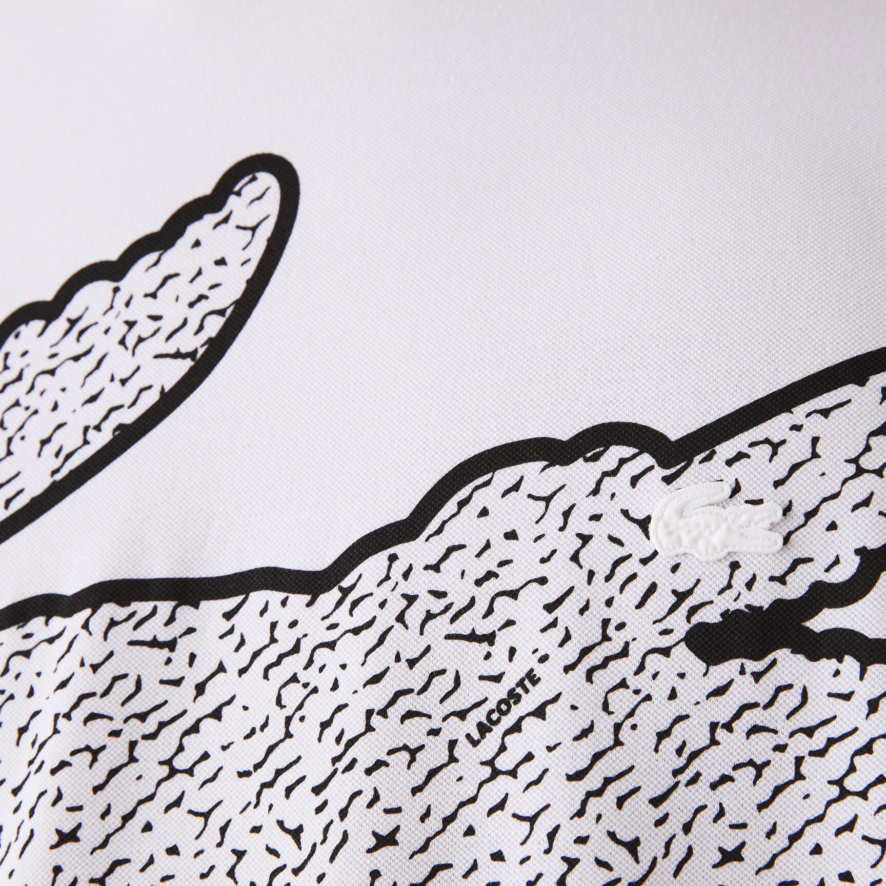 تيشيرت مزيج قطن بيكيه بفتحة رقبة مستديرة للرجال