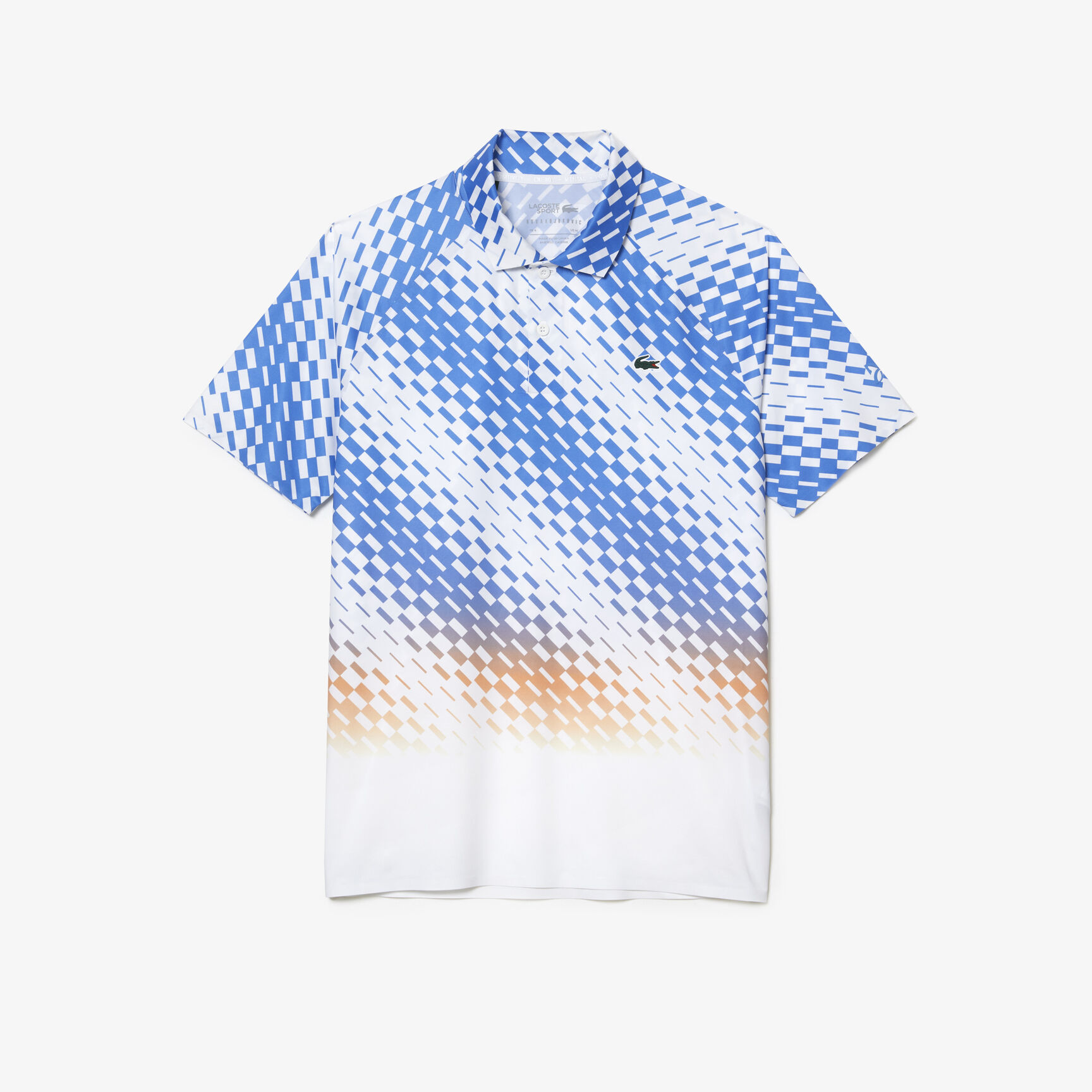 Men's Lacoste Tennis x Novak Djokovic Checkerboard Print Polo Shirt Men's Lacoste Tennis x Novak Djokovic Checkerboard Print Polo Shirt