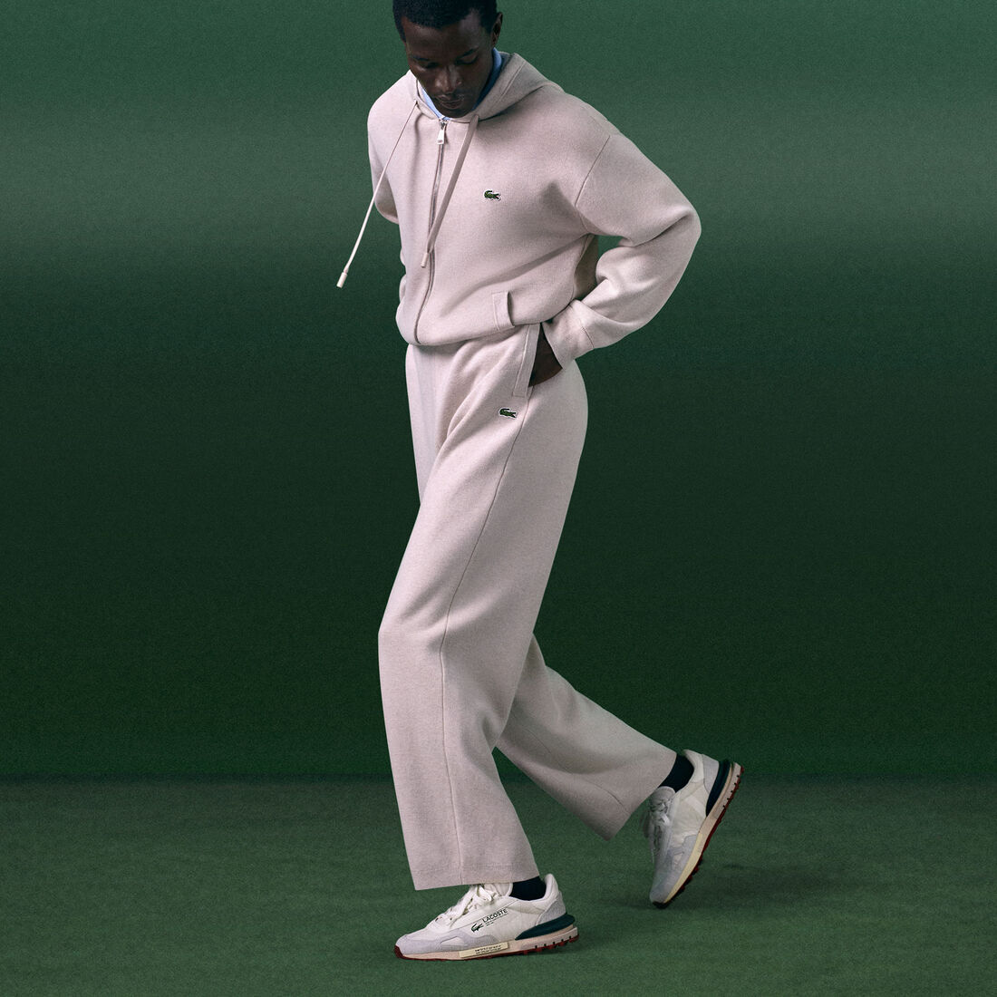 حذاء رياضي جلدي إيليت أكتيف للرجال Men's Elite Active Leather Sneakers - 49SMA0002-1Y5