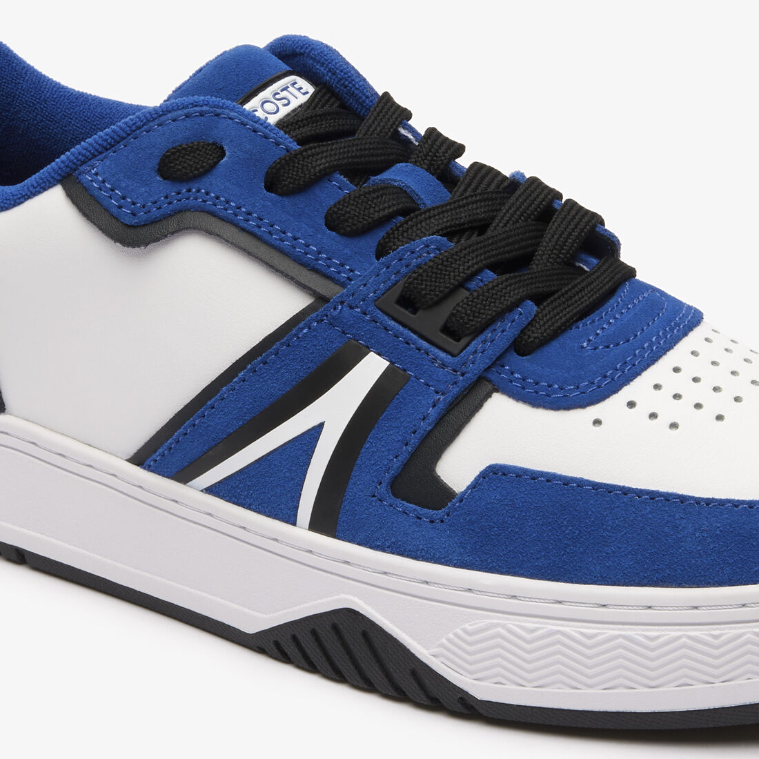 سنيكرز L001 جلد مغلف للرجال Men's L001 Coated Leather Trainers - 46SMA0051-X96