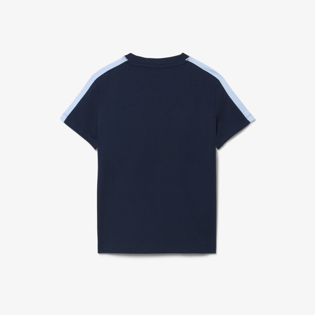 lacoste cotton colour block t shirt