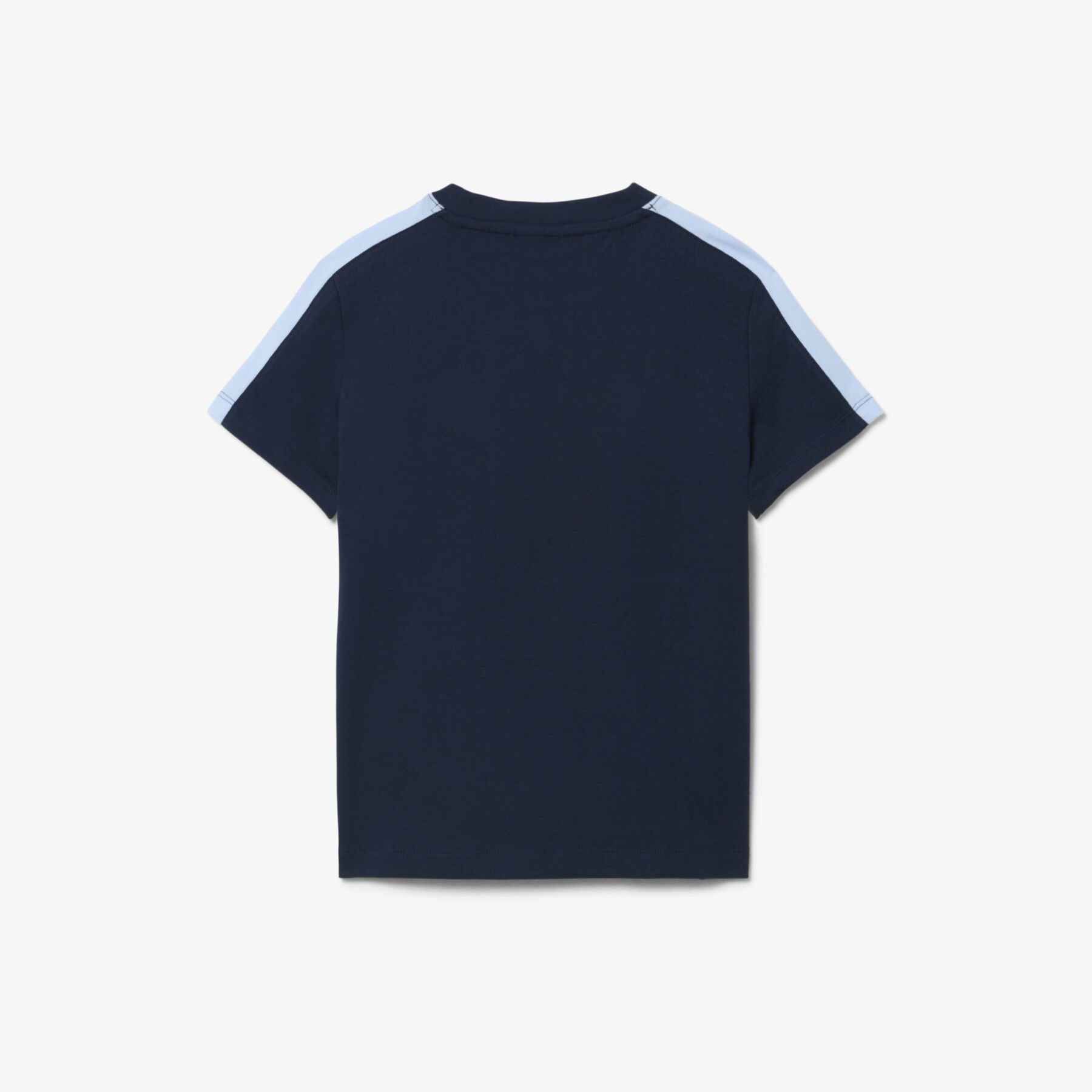 lacoste cotton colour block t shirt