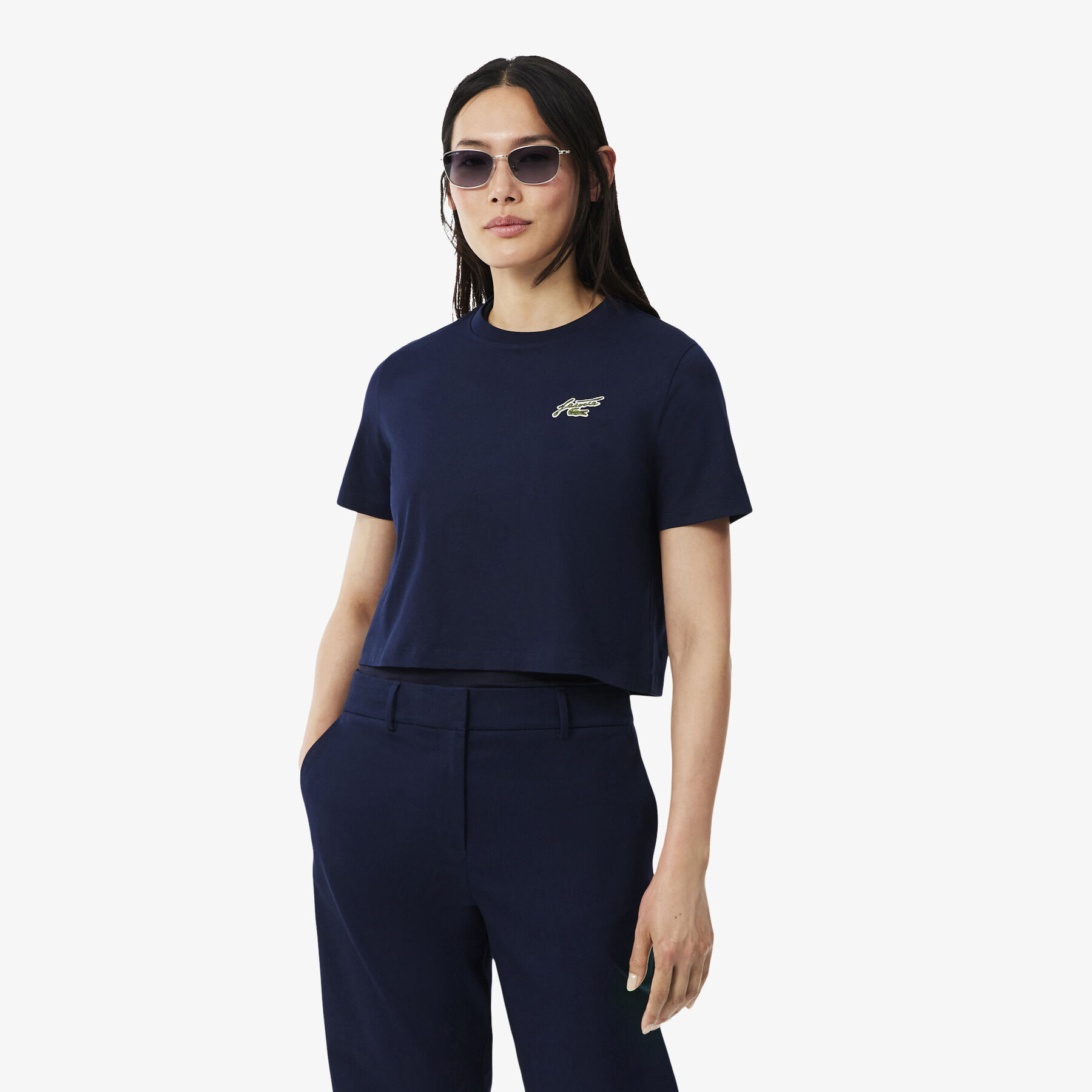 Relaxed Fit Badge Accent Cotton T-shirt - TF0224-00-166