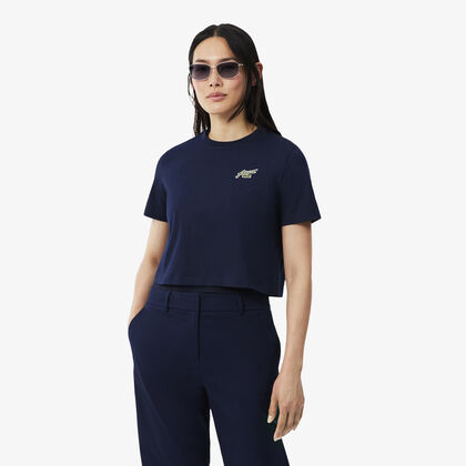 Relaxed Fit Badge Accent Cotton T-shirt