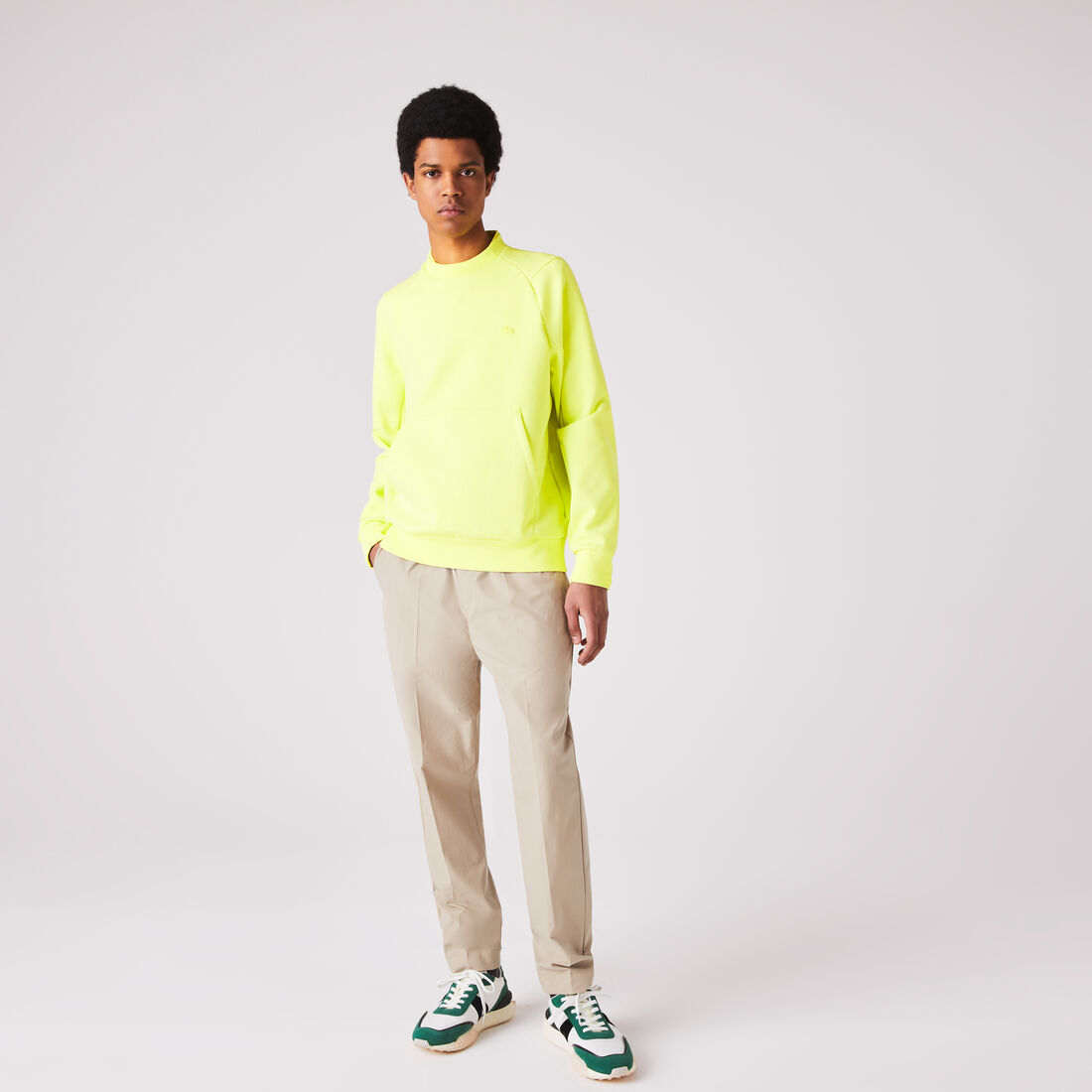 Men’s Crew Neck Kangaroo Pocket Cotton Blend Sweatshirt Men’s Crew Neck Kangaroo Pocket Cotton Blend Sweatshirt