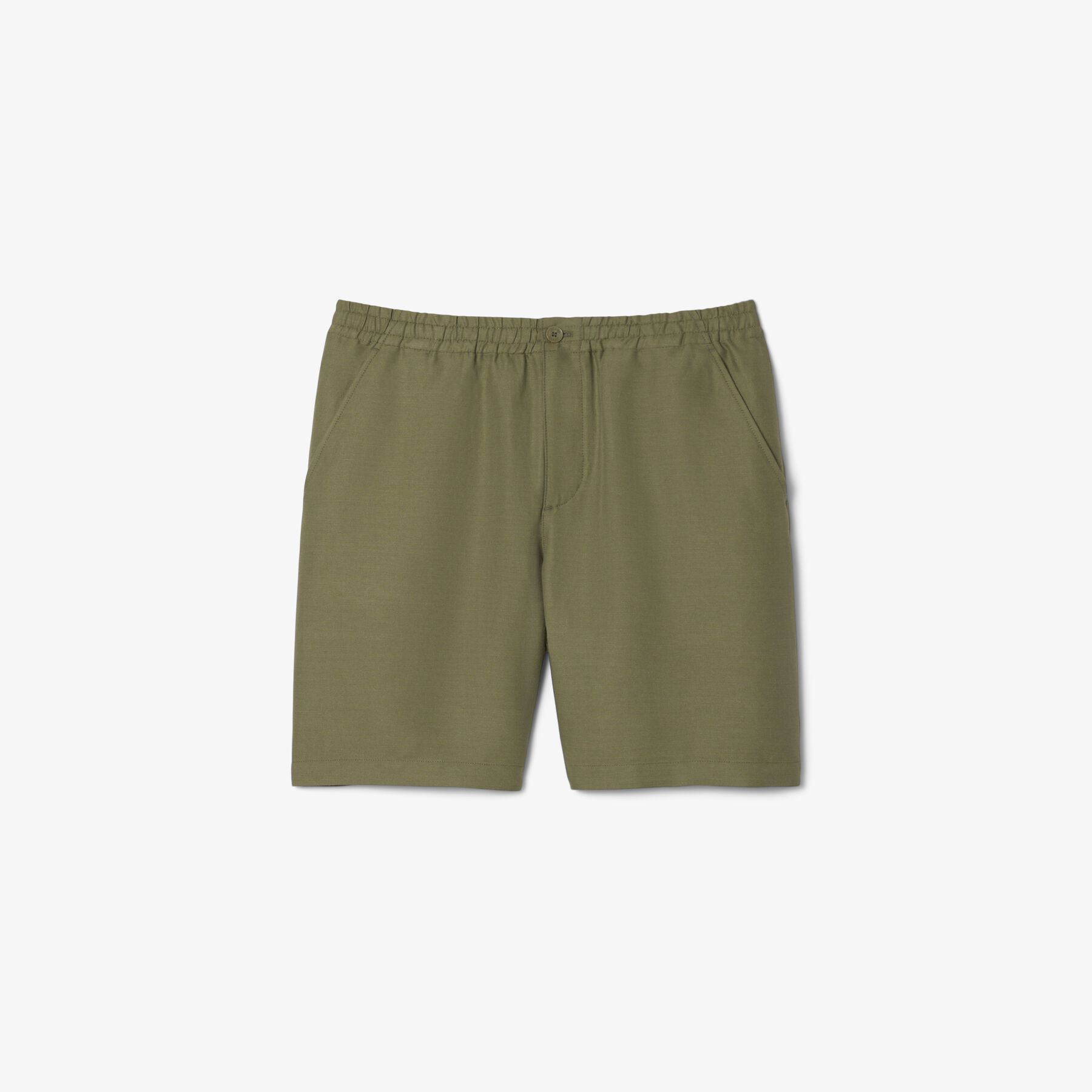 Regular Fit Linen Blend Shorts lacoste regular fit linen blend shorts