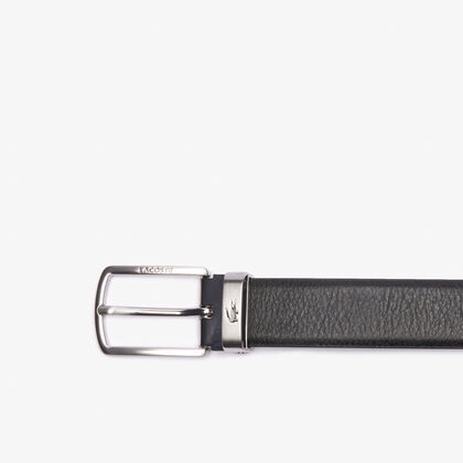 Smooth Leather Belt And 2 Buckle Gift Set