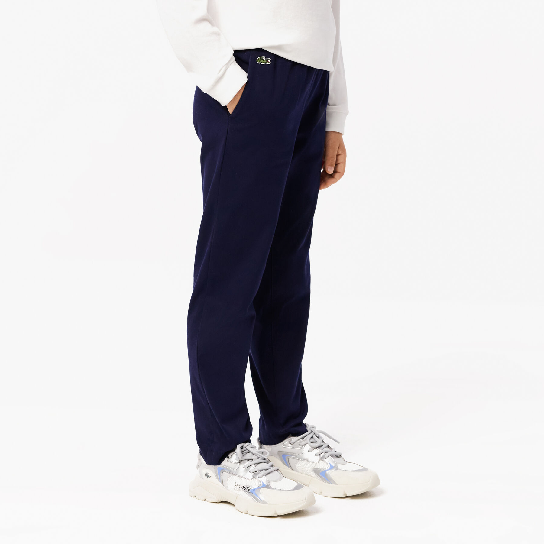 Boys' Lacoste Stretch Cotton Gabardine Chinos Boys' Lacoste Stretch Cotton Gabardine Chinos - HJ9701-00-166