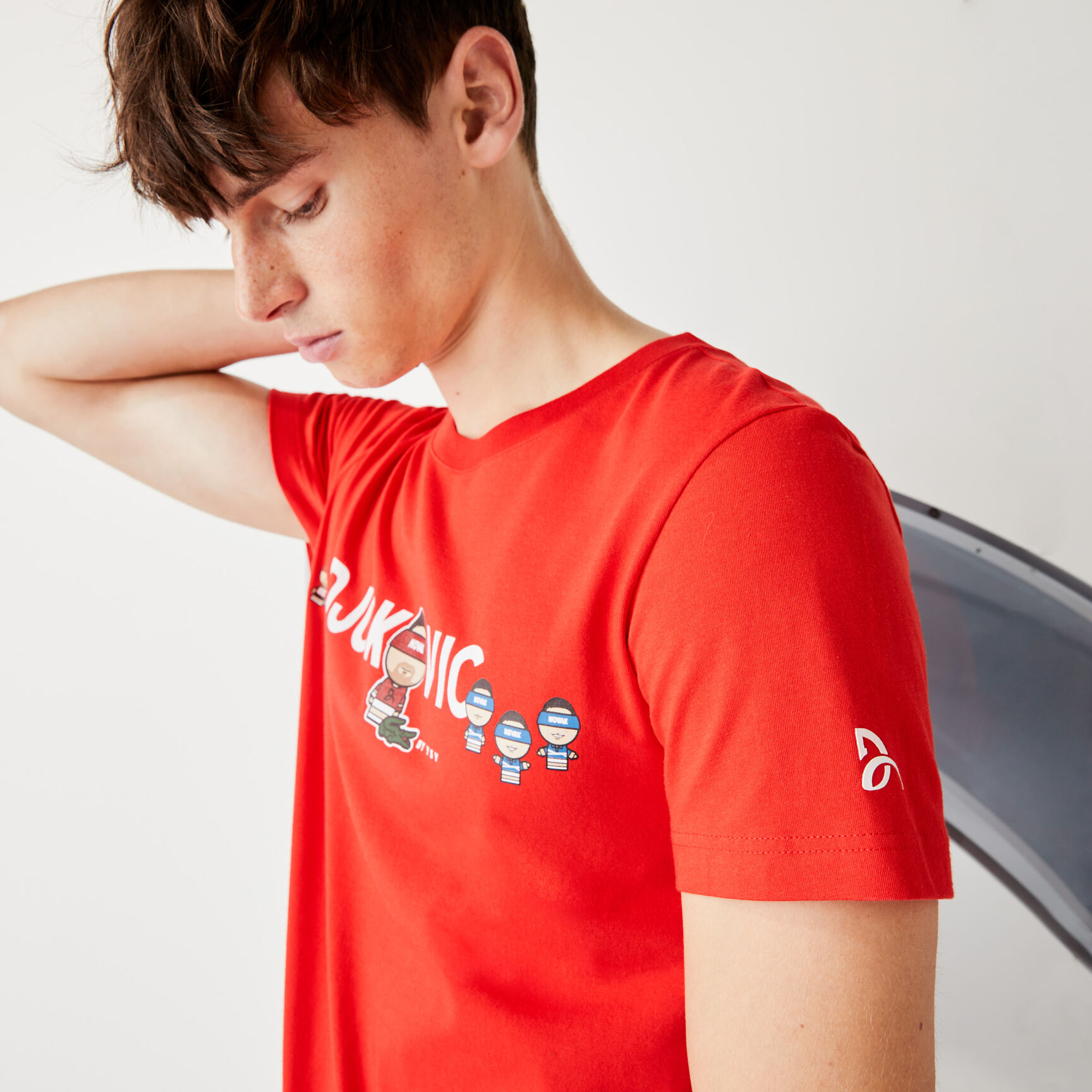 Men's Lacoste SPORT Collab Youssef SY Breathable Cotton T-shirt