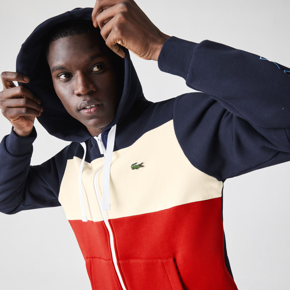 Men’s Hooded Colorblock Fleece Zip Sweatshirt Men’s Hooded Colorblock Fleece Zip Sweatshirt