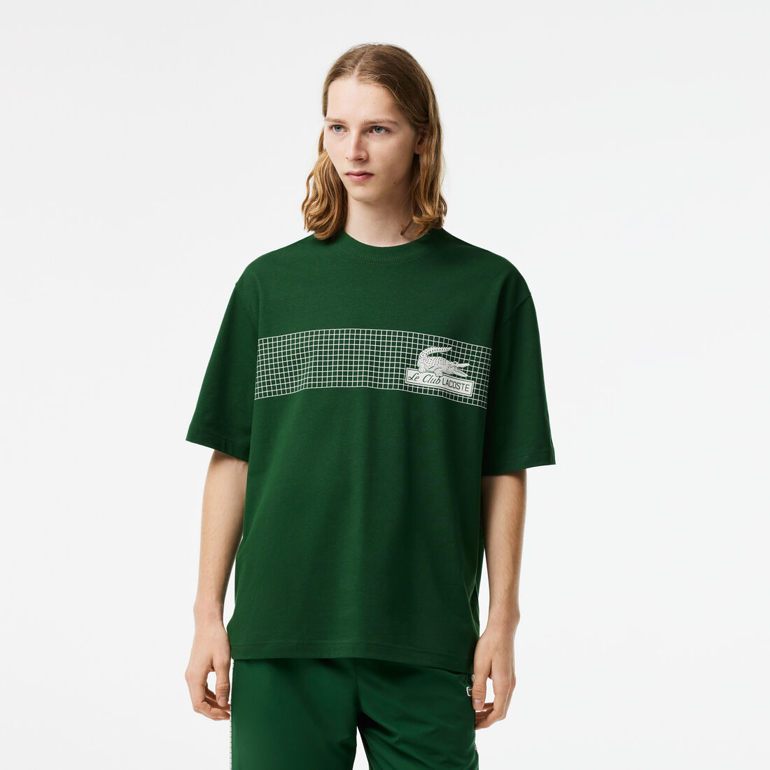 Men's Lacoste Loose Fit Tennis Print T-shirt