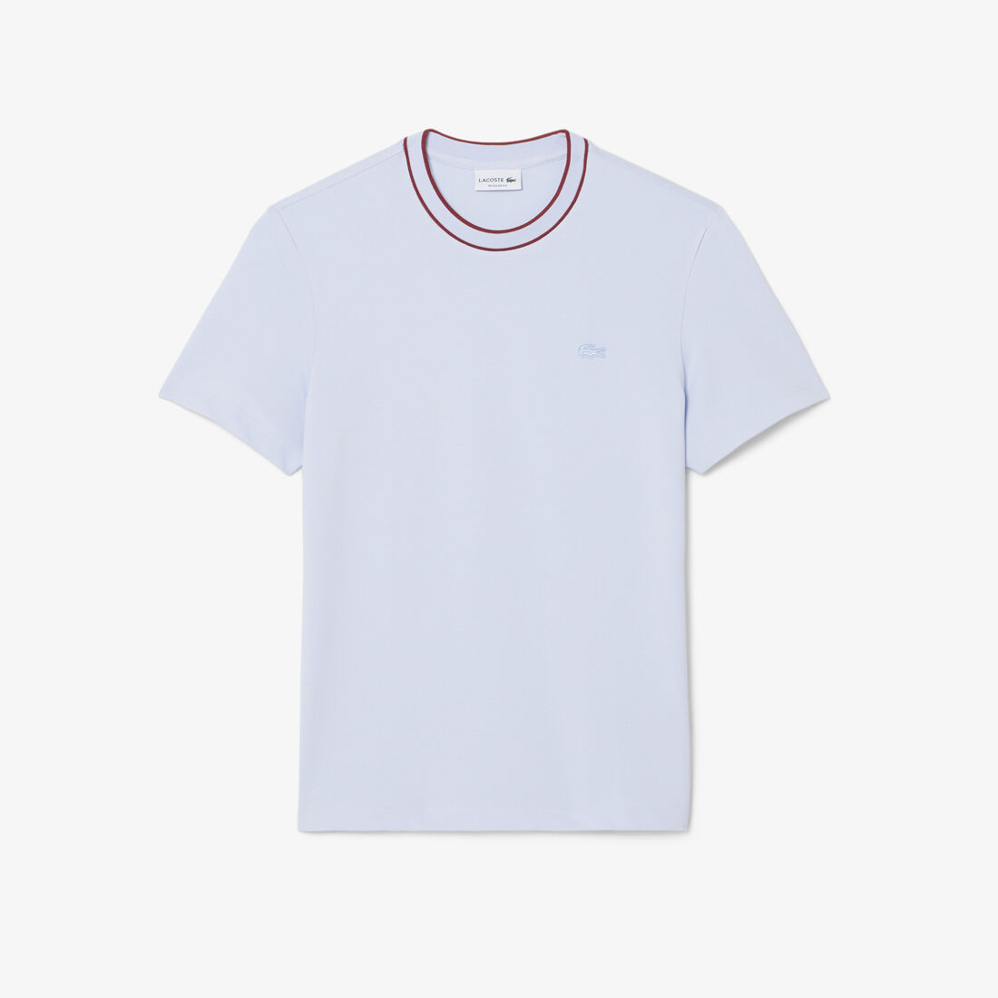 تي شيرت بياقة مخططة من بيكيه Stretch Pique Stripe Collar T-shirt - TH8174-00-J2G