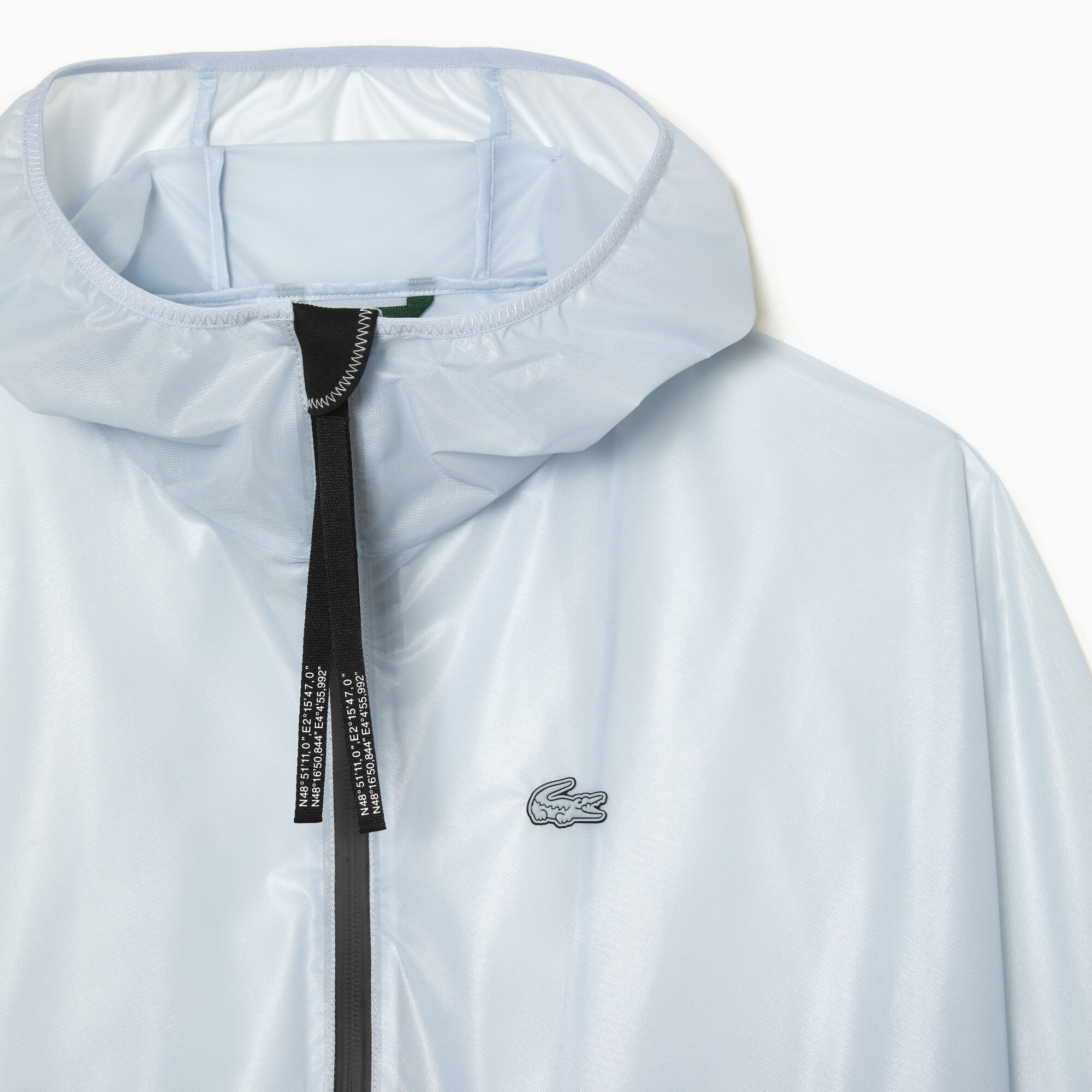 Women's Lacoste Transparent Windbreaker, Blue | LACOSTE UAE