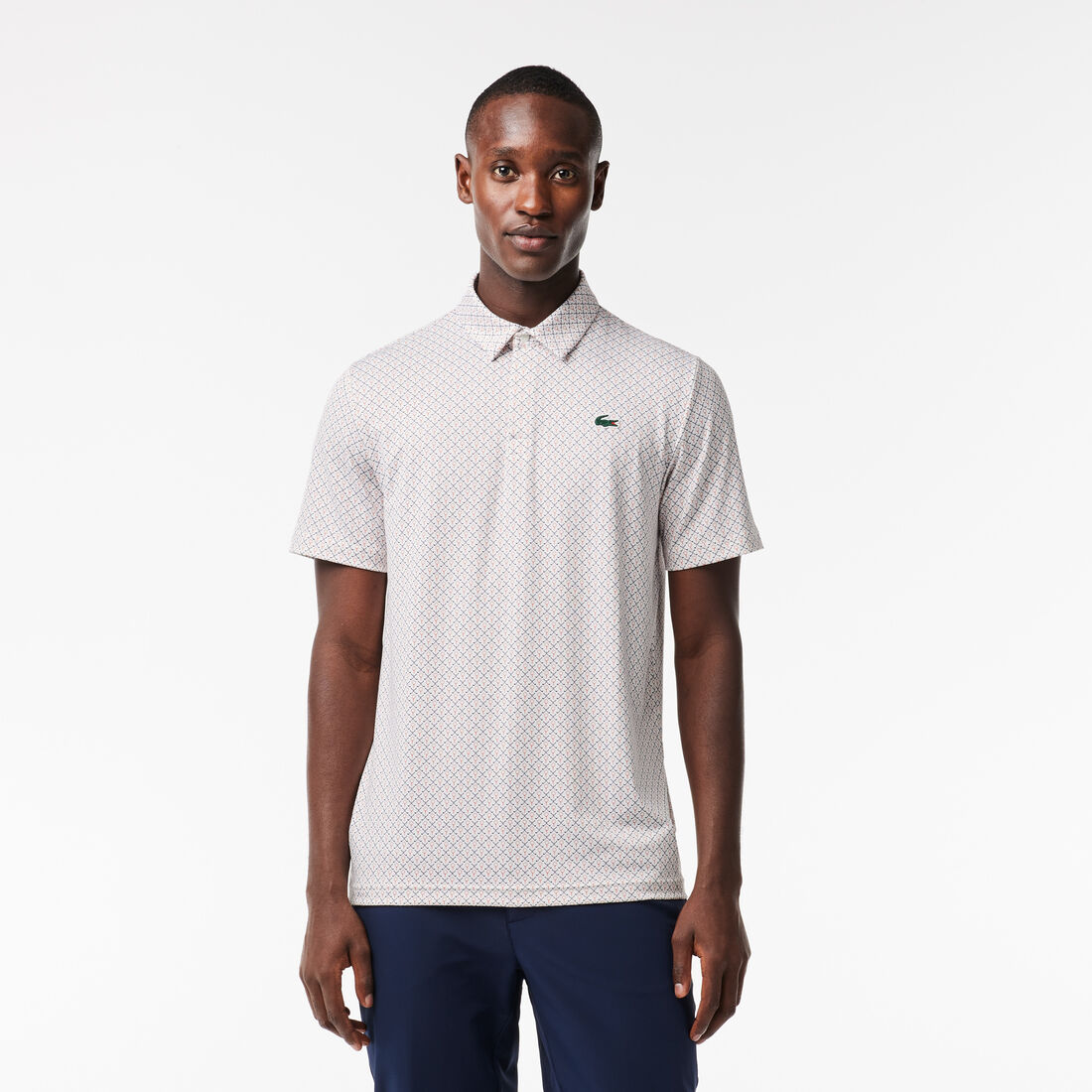 Men's Lacoste Golf Printed Recycled Polyester Polo Shirt - DH5175-00-MBI