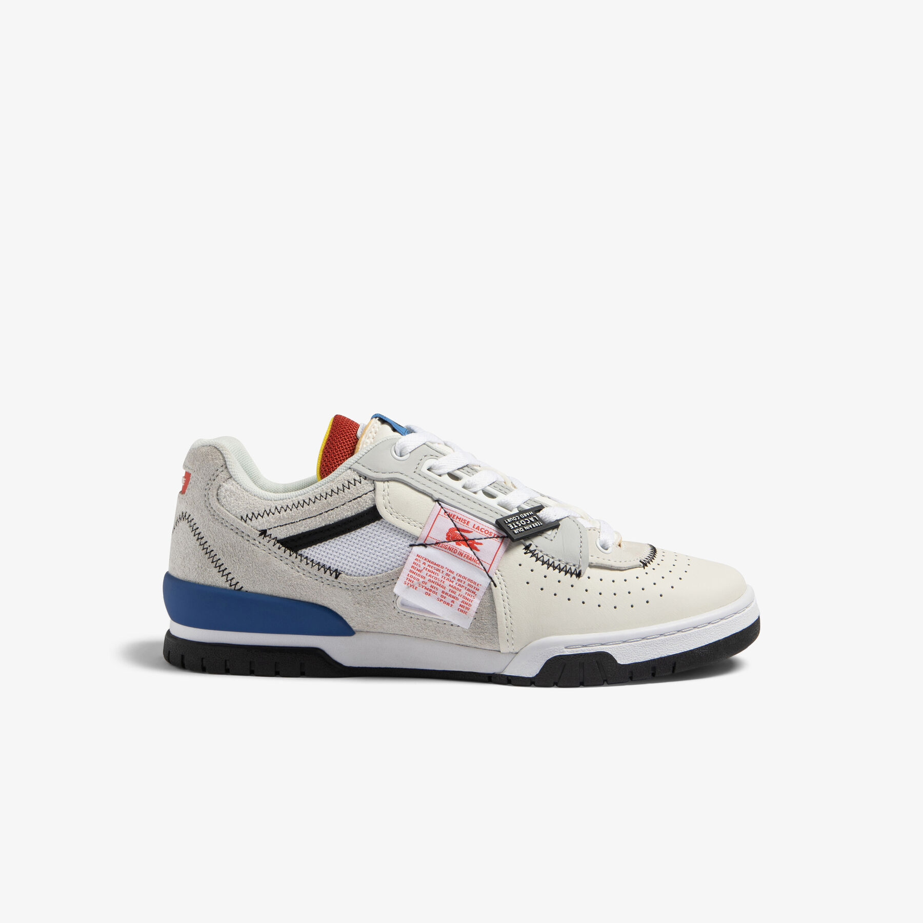 Men's Lacoste M89 Leather Tricolour Trainers men s lacoste m89 leather tricolour trainers
