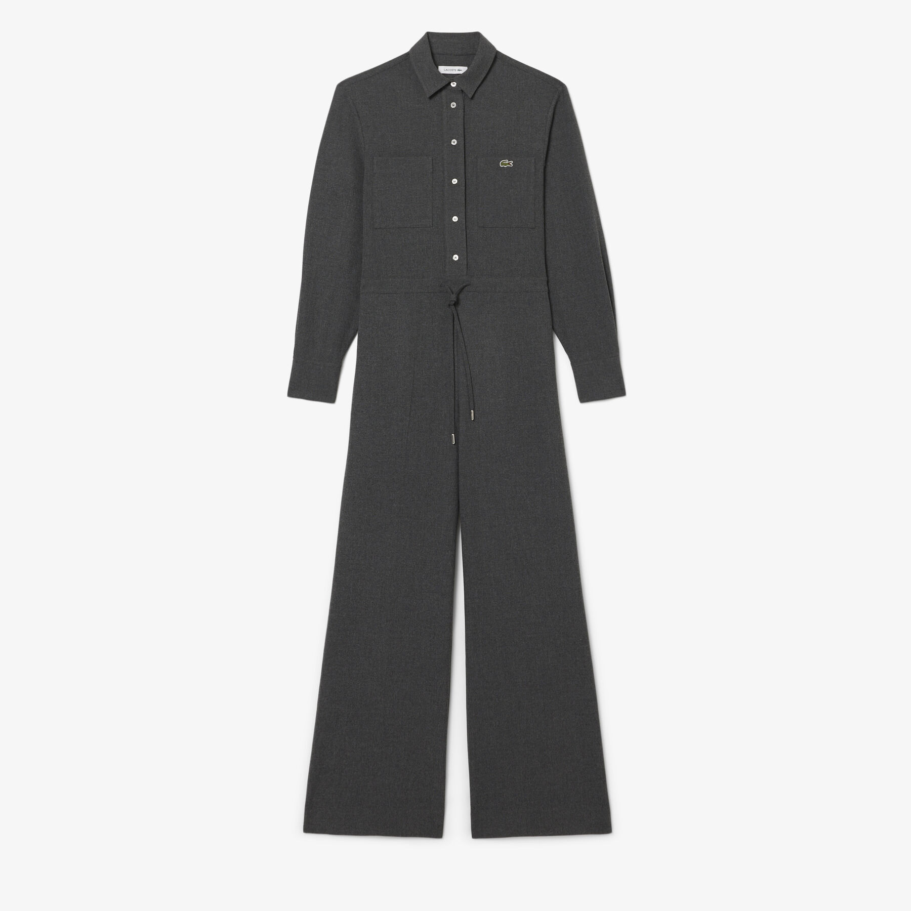 lacoste long sleeved flannel jumpsuit