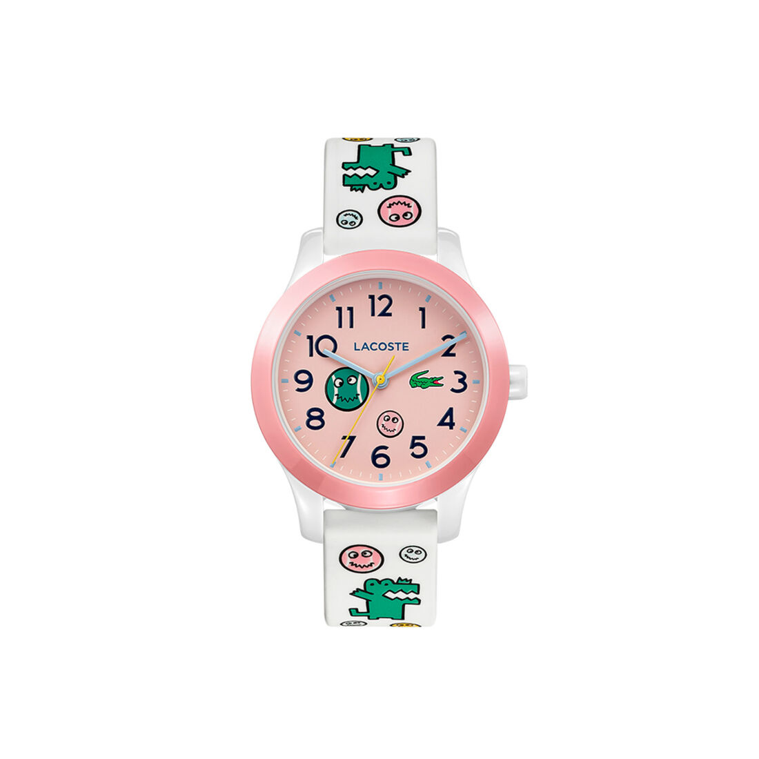 ساعة لاكوست Lacoste.12.12 بقرص وردي للأطفال