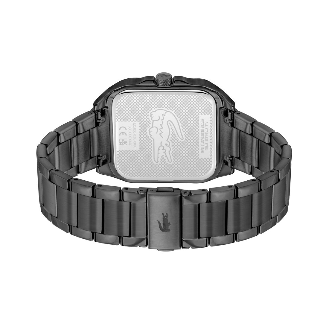 ساعة L.12.12 UP بسوار معدني L.12.12 UP Metal Strap Watch - 2011461-BLK