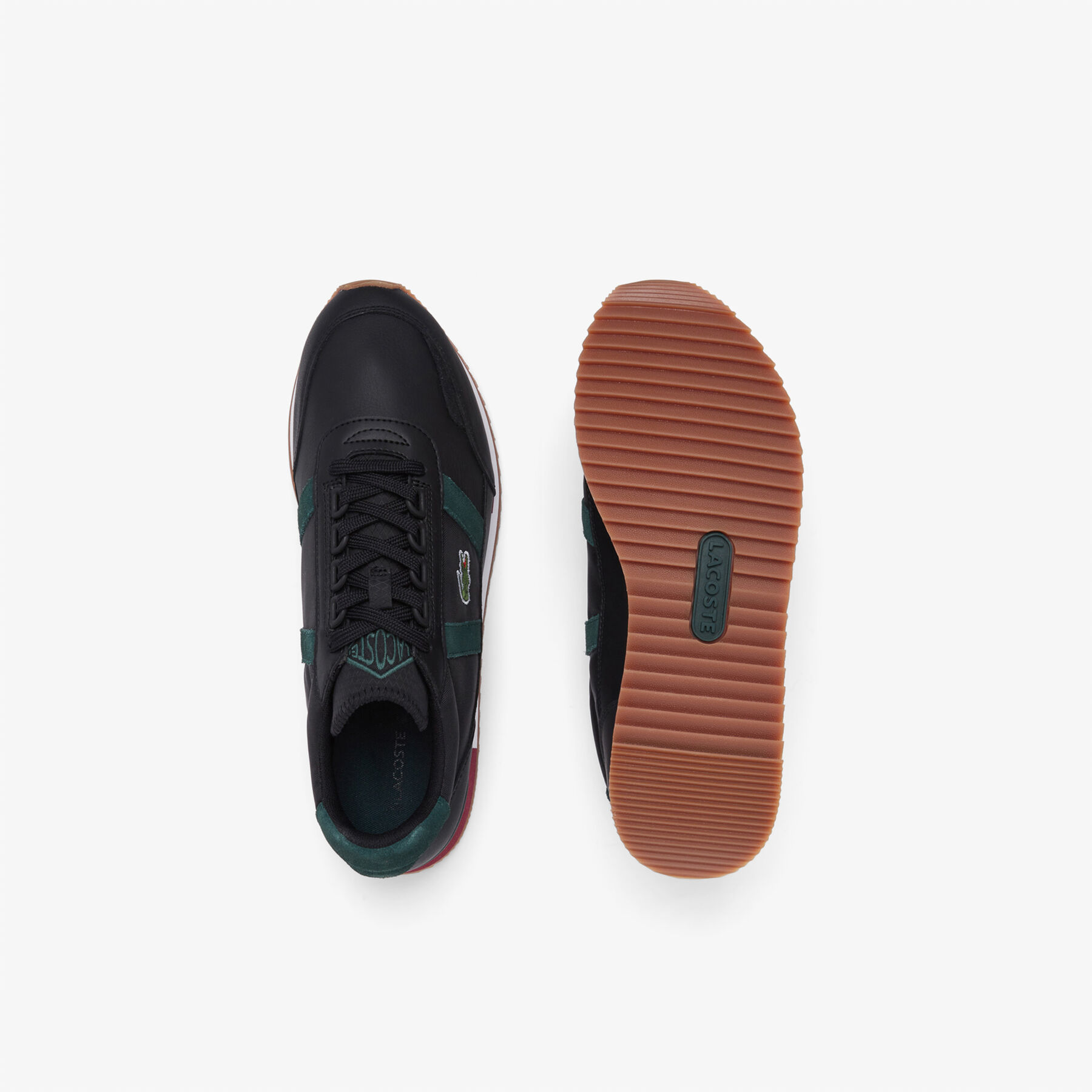 Men's Lacoste Partner Retro Leather and Textile Sneakers men s lacoste partner retro leather and textile sneakers