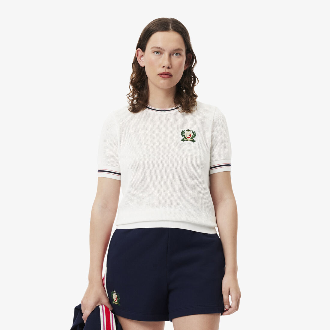 سترة درع مطرزة صناعة فرنسية French Made Embroidered Shield Sweater - AF9561-00-70V