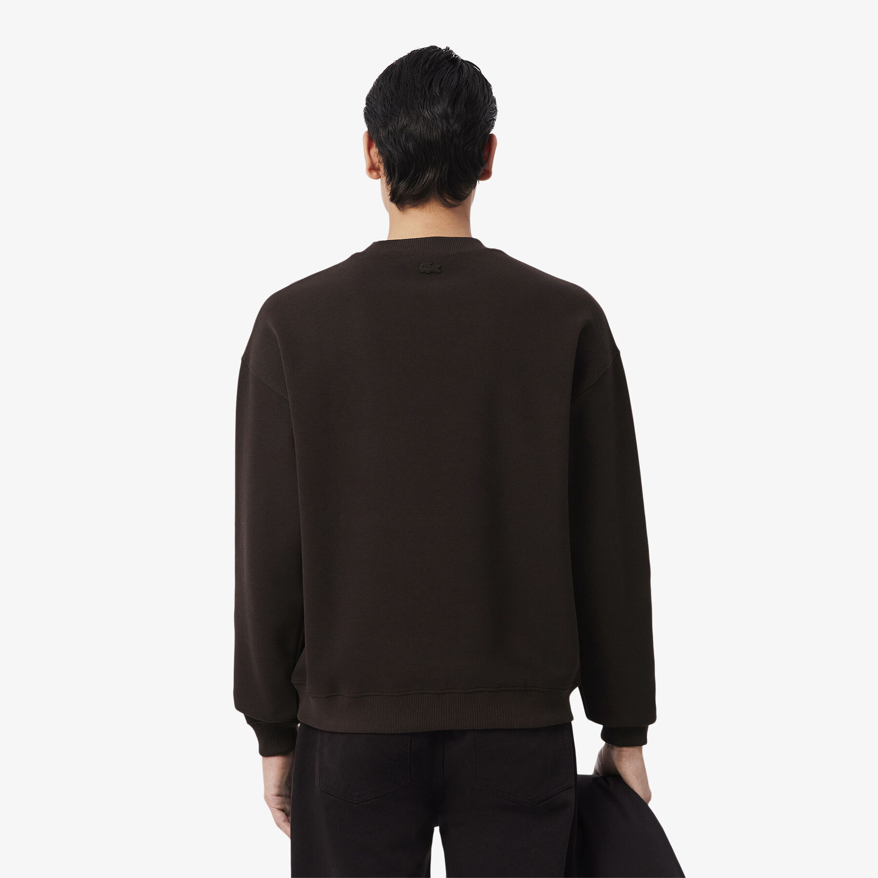 Double Face Pique Badge Sweatshirt Double Face Pique Badge Sweatshirt - SH0035-00-3LA