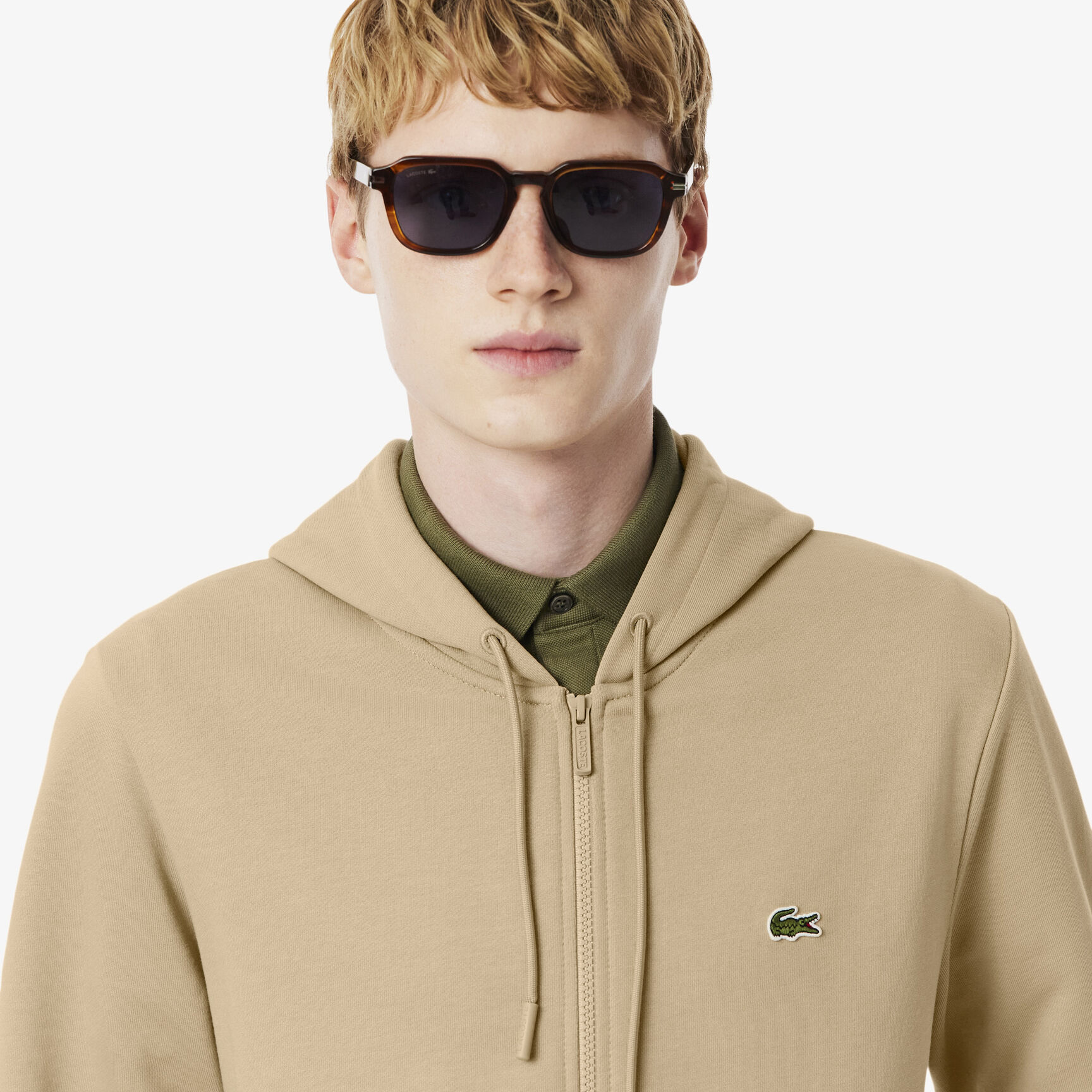 Classic Fit Zipped Fleece Sweatshirt - SH9809-00-02S