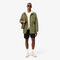 lacoste mid length water repellent windbreaker jacket