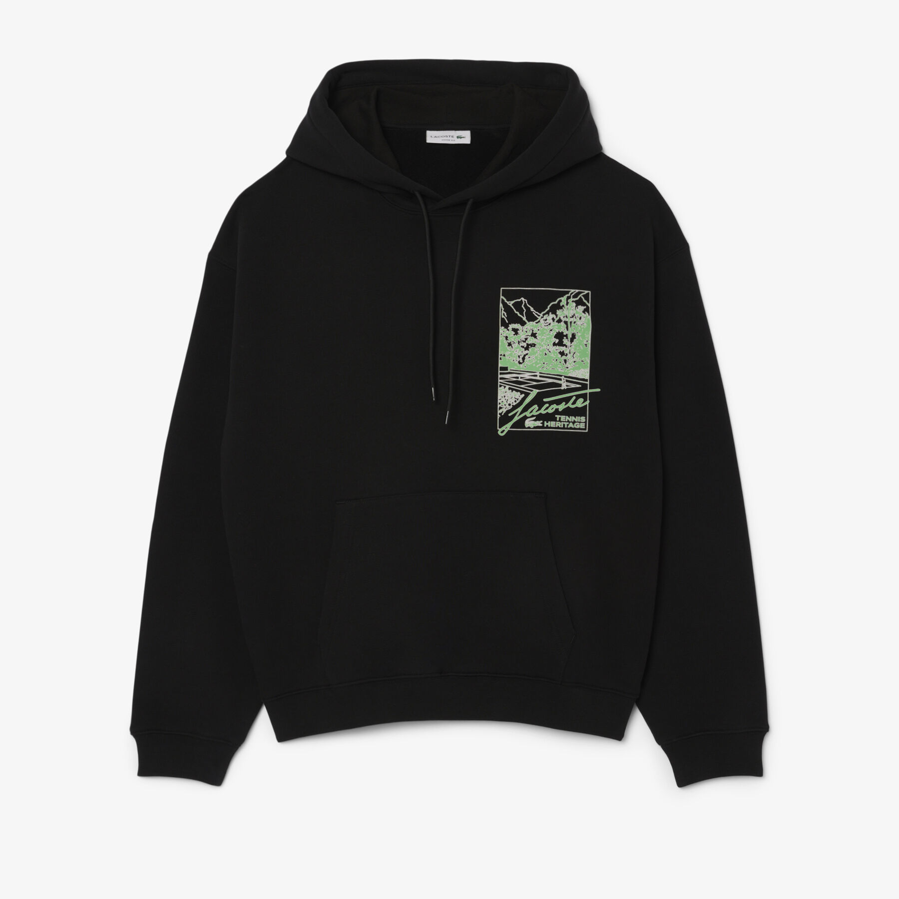 Printed Fleece Hoodie lacoste printed fleece hoodie