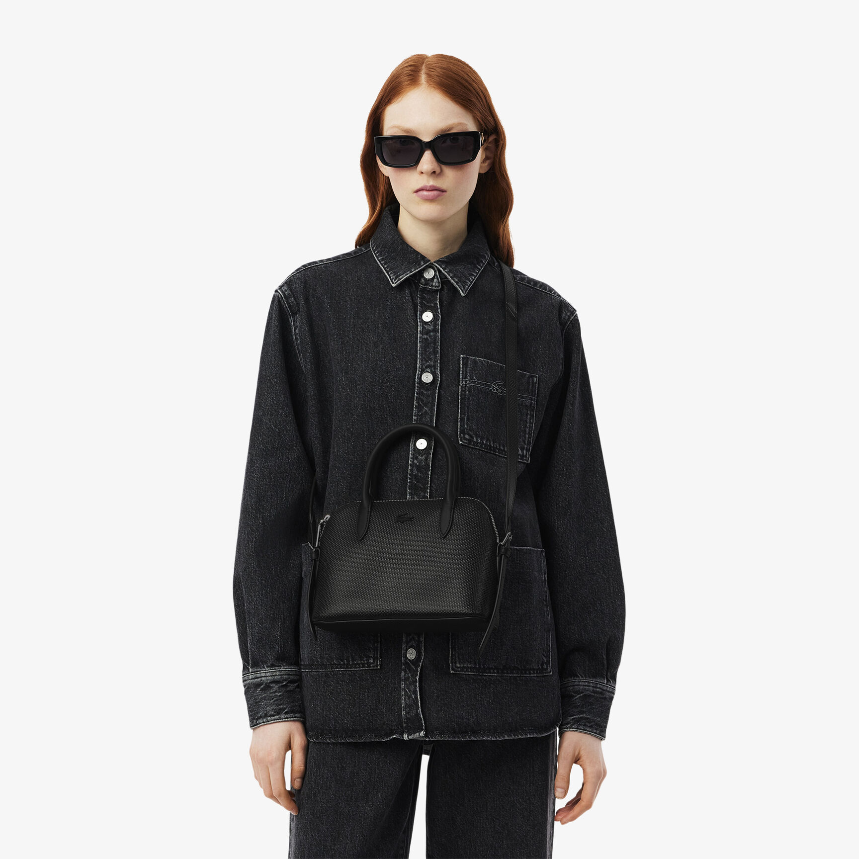 Small Pique Leather Chantaco Bugatti Bag Women's Chantaco Embossed Pique Leather Top Handle Bag - NF3723KL-000