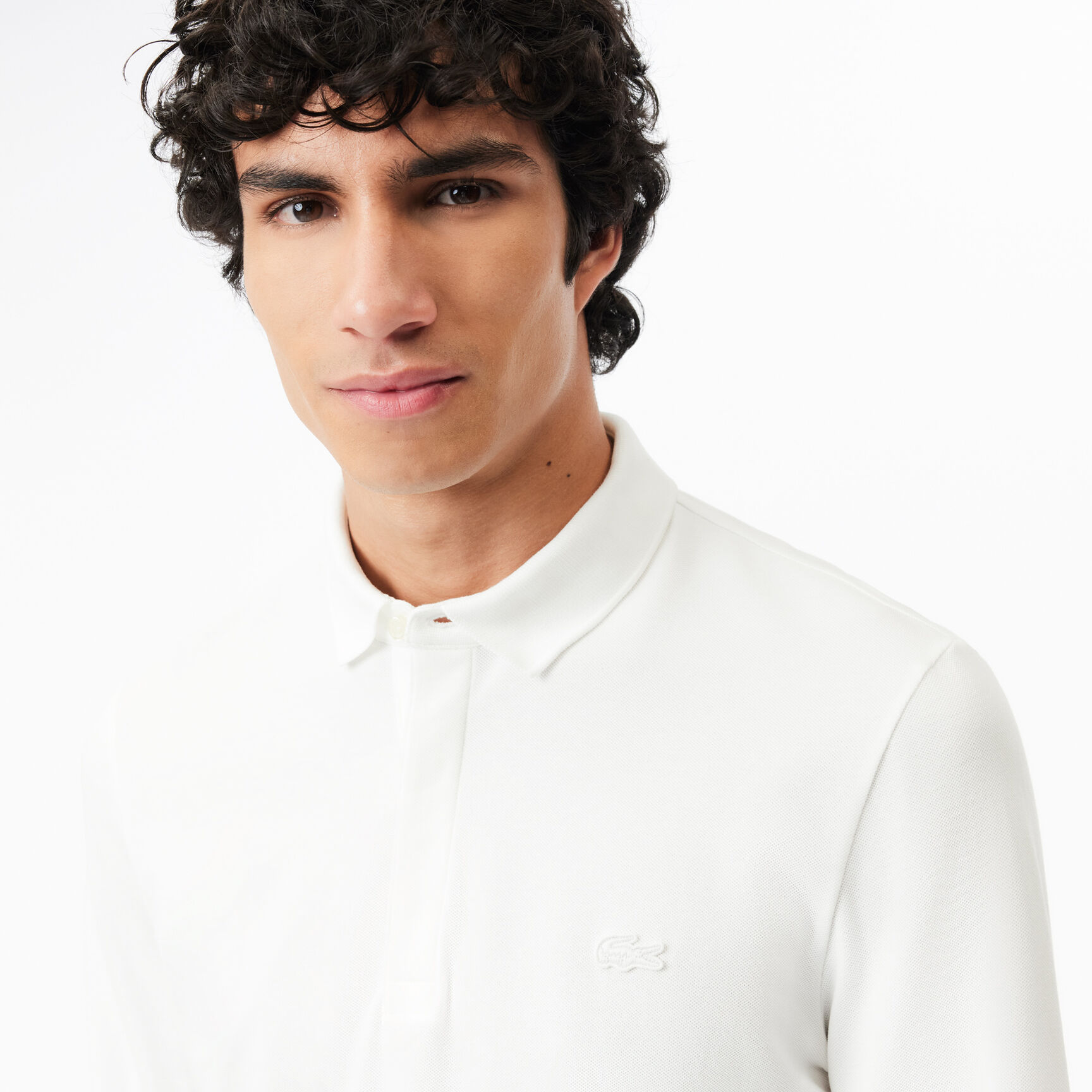 Smart Paris long sleeve stretch cotton Polo Shirt - PH2481-00-001