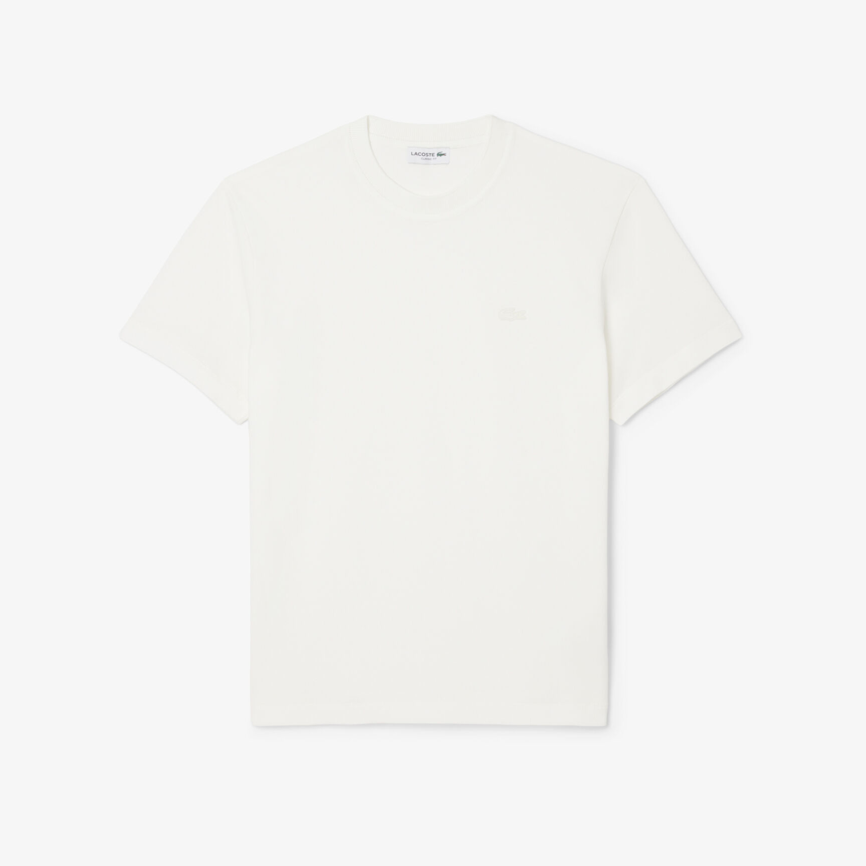 Ribbed Neck Petit Pique T-shirt Ribbed Neck Petit Pique T-shirt - TH5477-00-70V