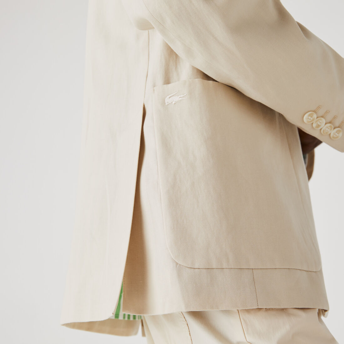 Men’s Straight Fit Cotton And Linen Blend Blazer Men’s Straight Fit Cotton And Linen Blend Blazer