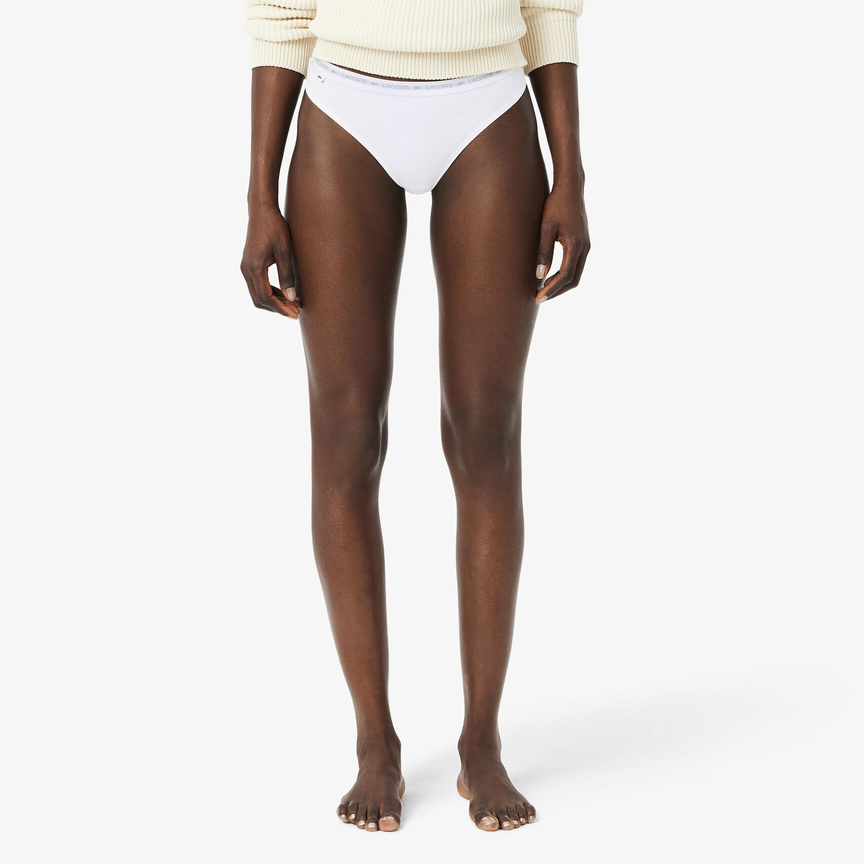 طقم ثونغ قطن مطاطي بتصميم رفيع ، 3 قطع 3-Pack Thongs - 8F1341-00-NUA