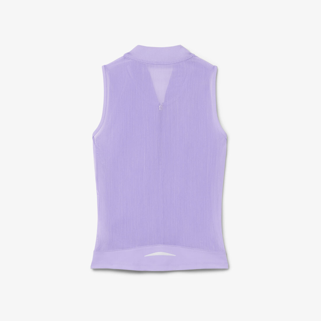 lacoste sleeveless stretch dual fabric tennis polo shirt