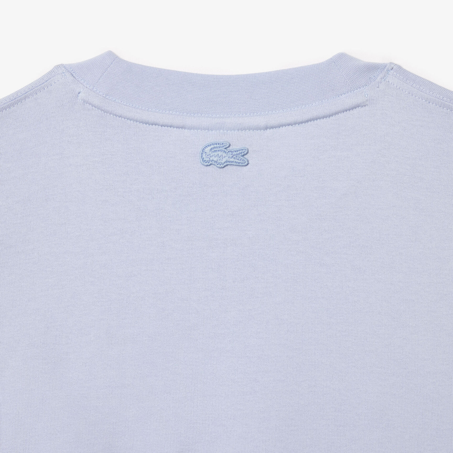 Loose Fit Heavy Cotton Lacoste Embroidery T-shirt Loose Fit Heavy Cotton Lacoste Embroidery T-shirt - TH7537-00-J2G