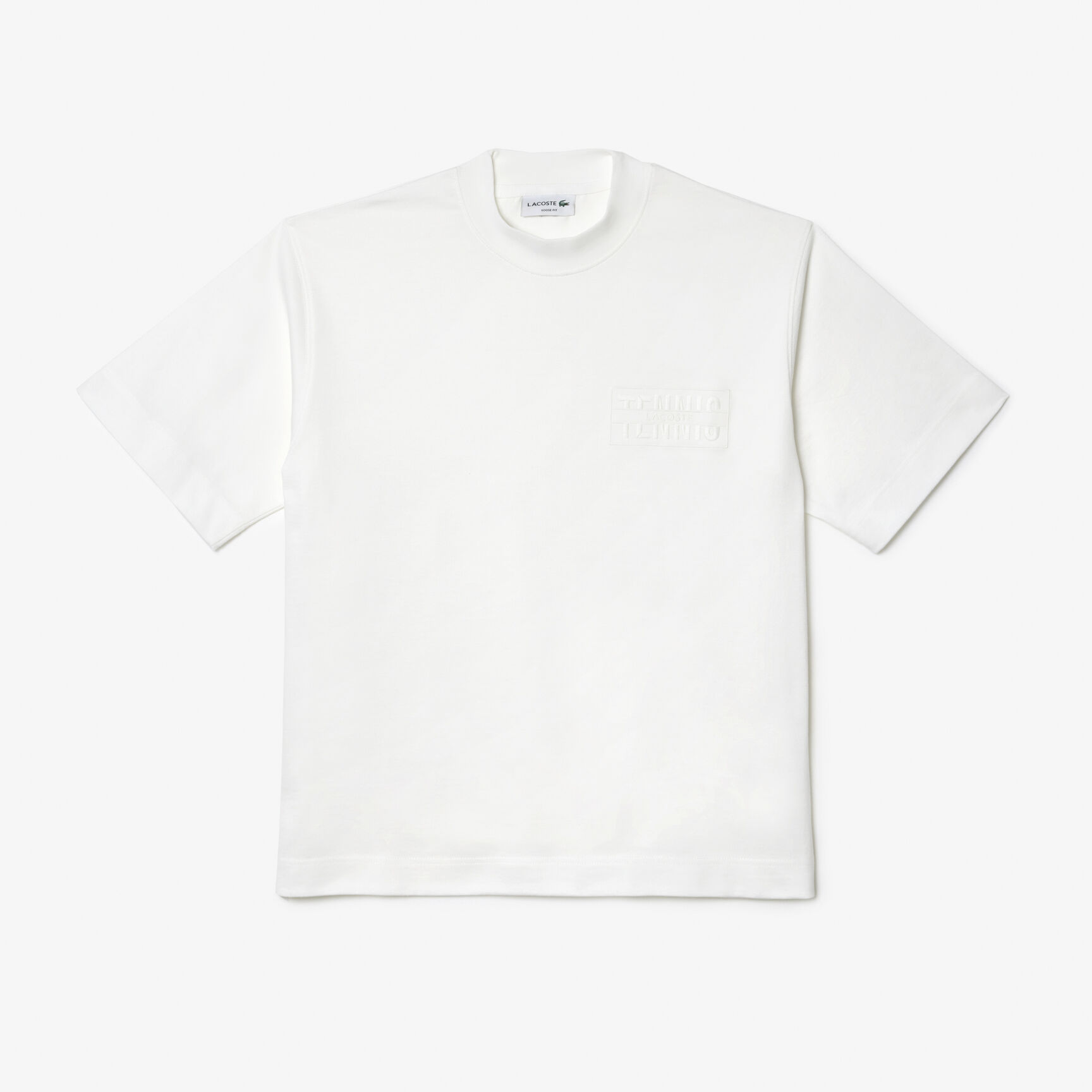 طقم تي شيرت قطن برقبة مستديرة للرجال، 3 قطع Embroidered Loose Fit Cotton T-shirt - TH2504-00-70V