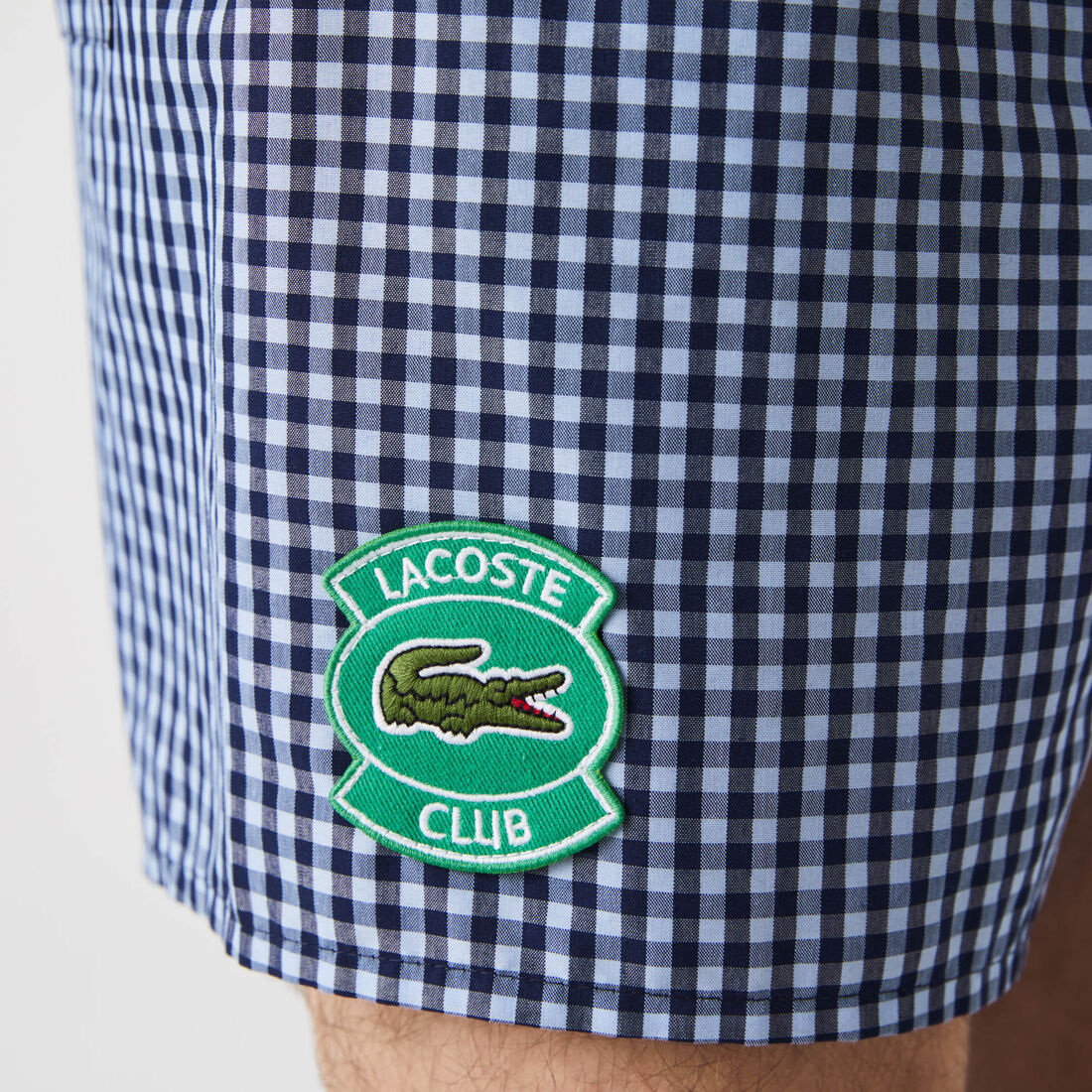 شورت سباحة للرجال متوسط الطول من مزيج قطن كاروهات جنجهام شورت سباحة للرجال متوسط الطول من مزيج قطن كاروهات جنجهام