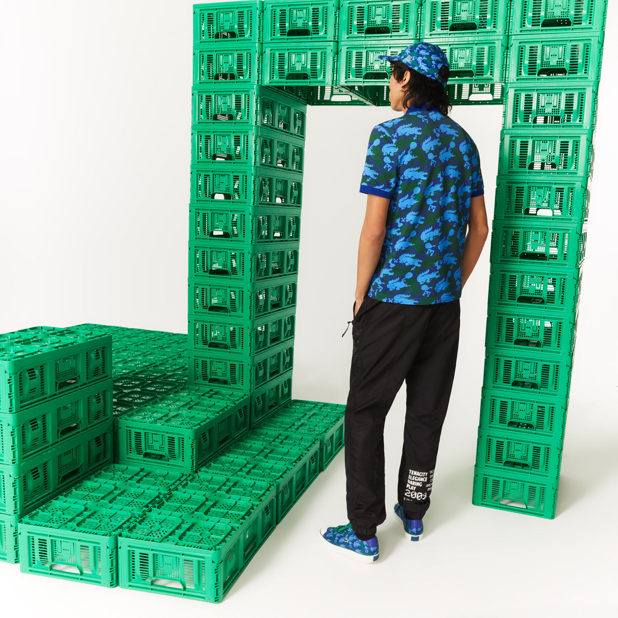 Unisex Lacoste x Minecraft Print 
