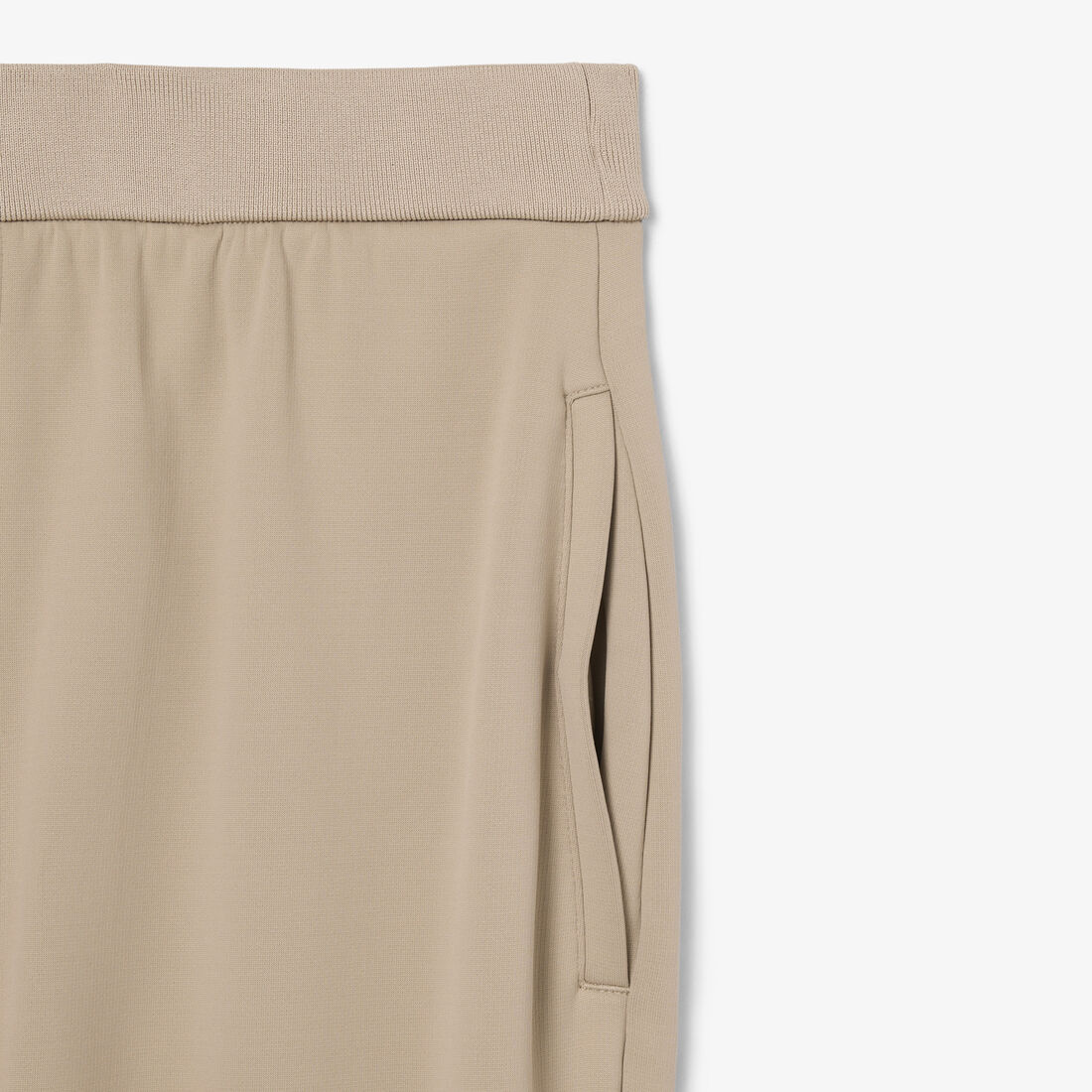 lacoste runway loose fit satin joggers