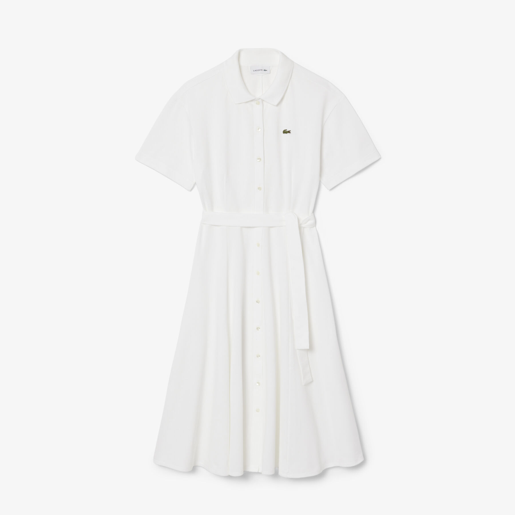 Flared Mini-Pique Polo Dress - EF9621-00-001