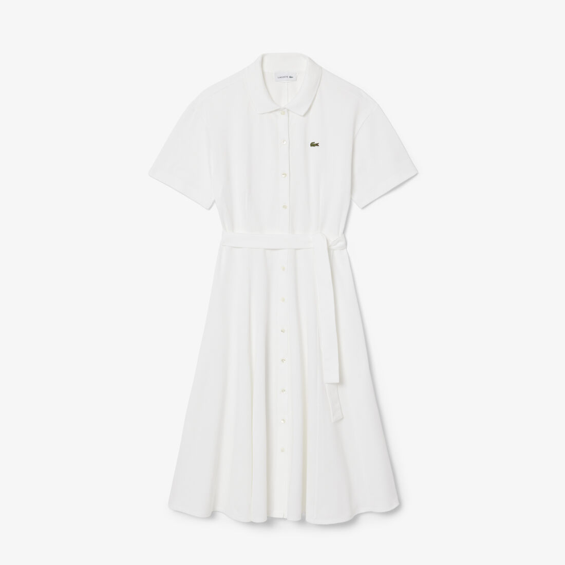 Flared Petit Pique Polo Dress Flared Mini-Pique Polo Dress - EF9621-00-001