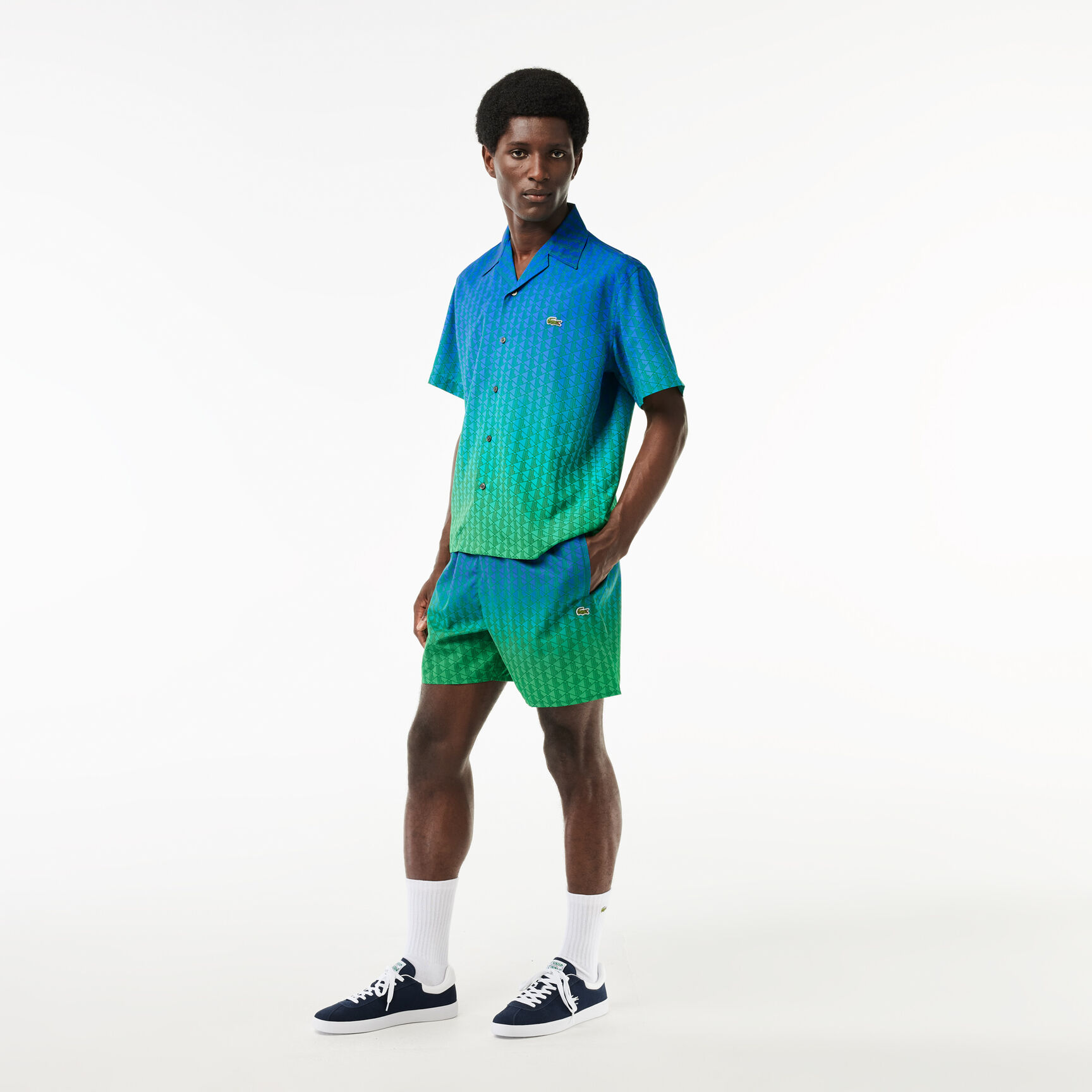 Ombr&eacute; Effect Monogram Swim Trunks - MH1886-00-QIY