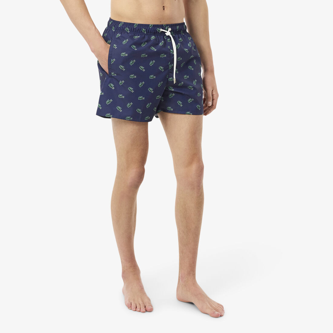 شورت سباحة بطبعة تمساح Crocodile Print Swim Trunks - MH7188-00-QRN