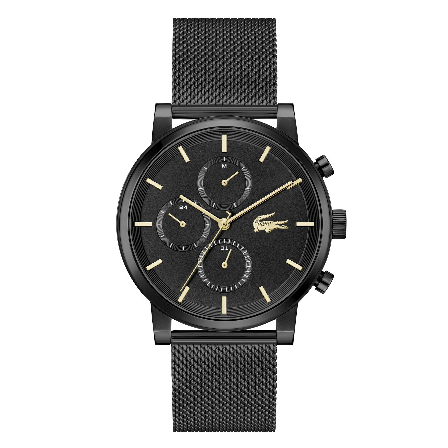 Black Ion-Plated Steel Men's Watch lacoste black ion plated steel men s watch