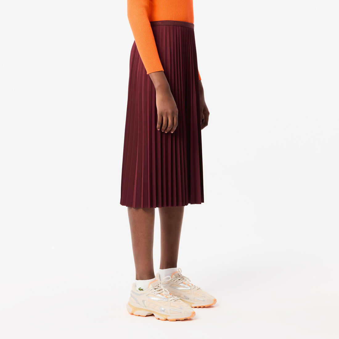 Women's Elasticised Waist Flowing Pleated Skirt Women's Elasticised Waist Flowing Pleated Skirt - JF8050-00-BZD