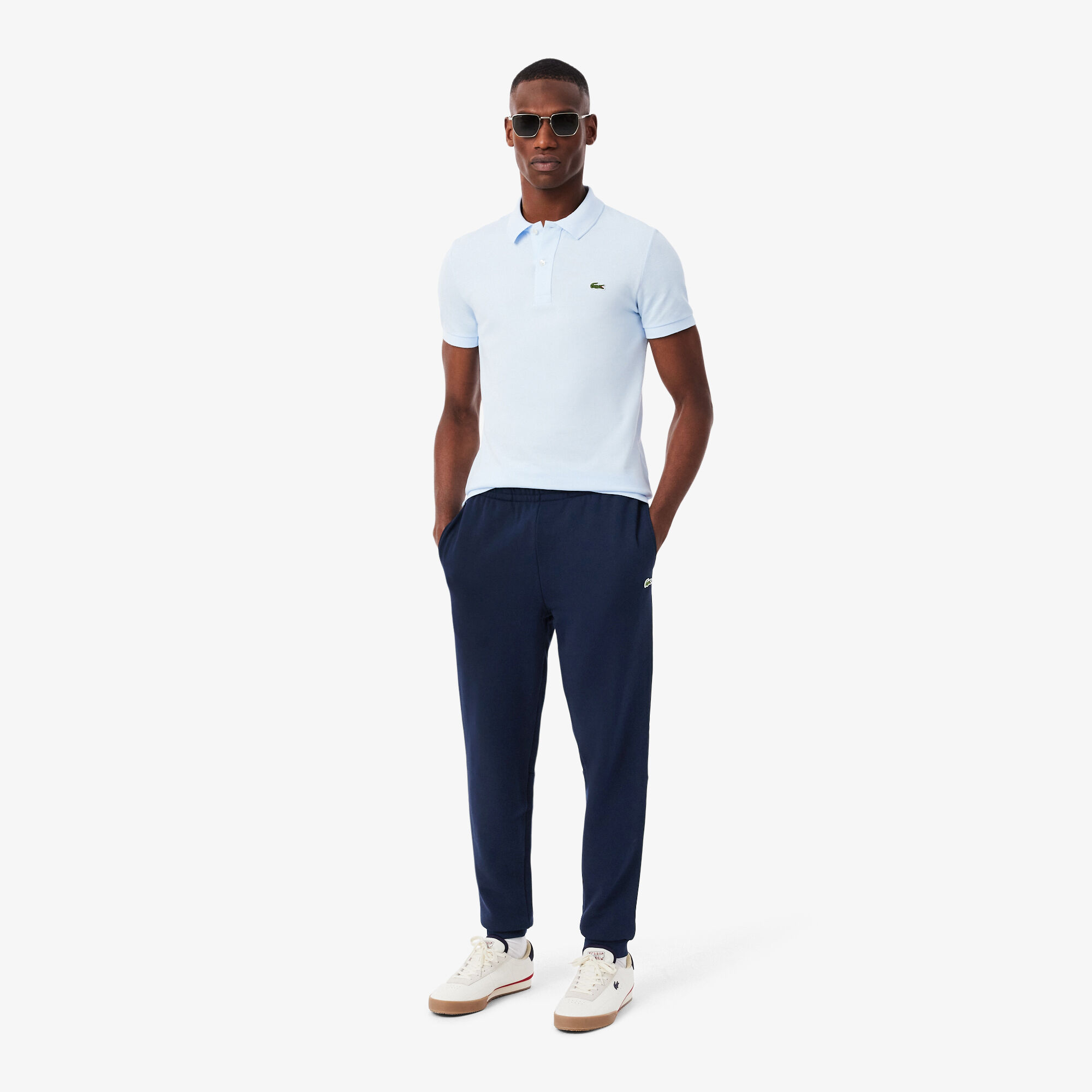 Tapered Leg Sweatpants, Navy Blue | LACOSTE UAE