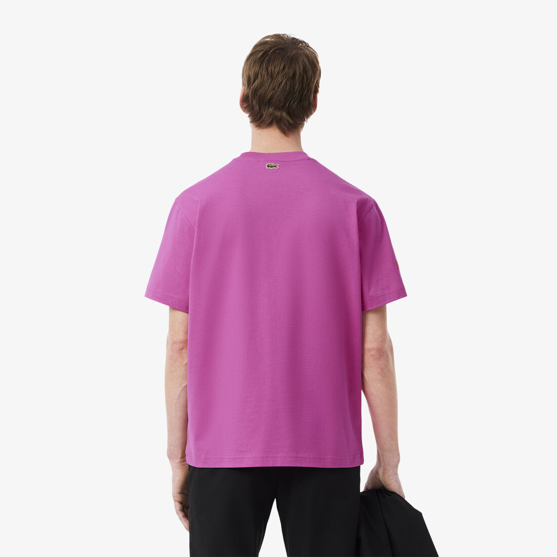 تي شيرت جيرسي قطني مطبوع ومطرز Printed Embroidered Cotton Jersey T-shirt - TH9694-00-I1L