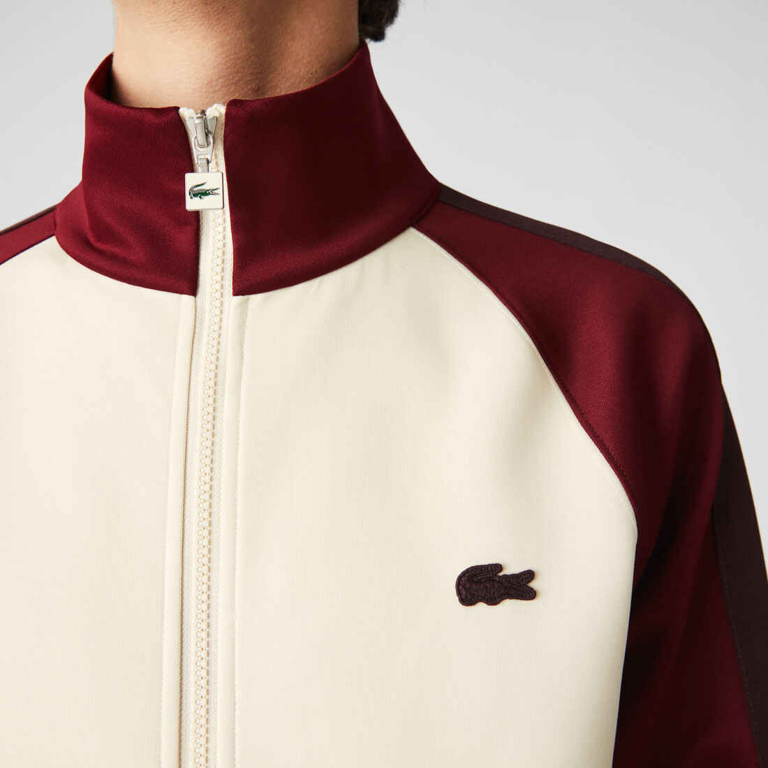 سويت شيرت رجالي من مزيج القطن بياقة عالية وسحاب سويت شيرت رجالي من مزيج القطن بياقة عالية وسحاب