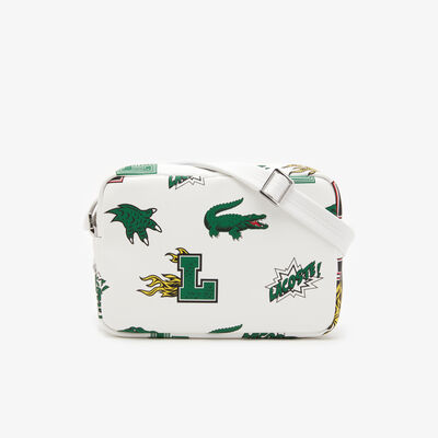 Unisex Lacoste Holiday Comic Effect Print Crossover Bag