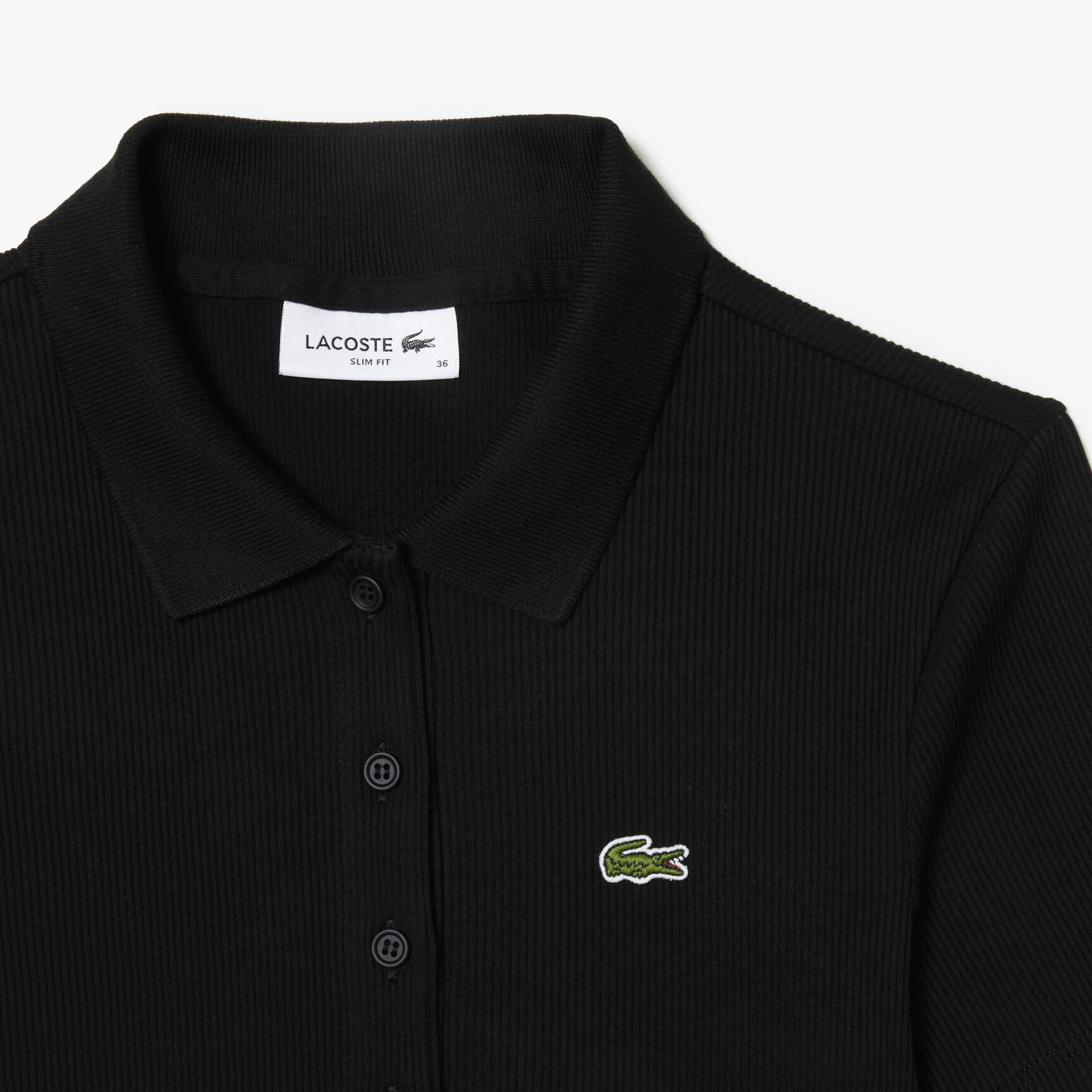 Slim Fit L.12.D Ribbed Cotton Polo Shirt - DF5377-00-031